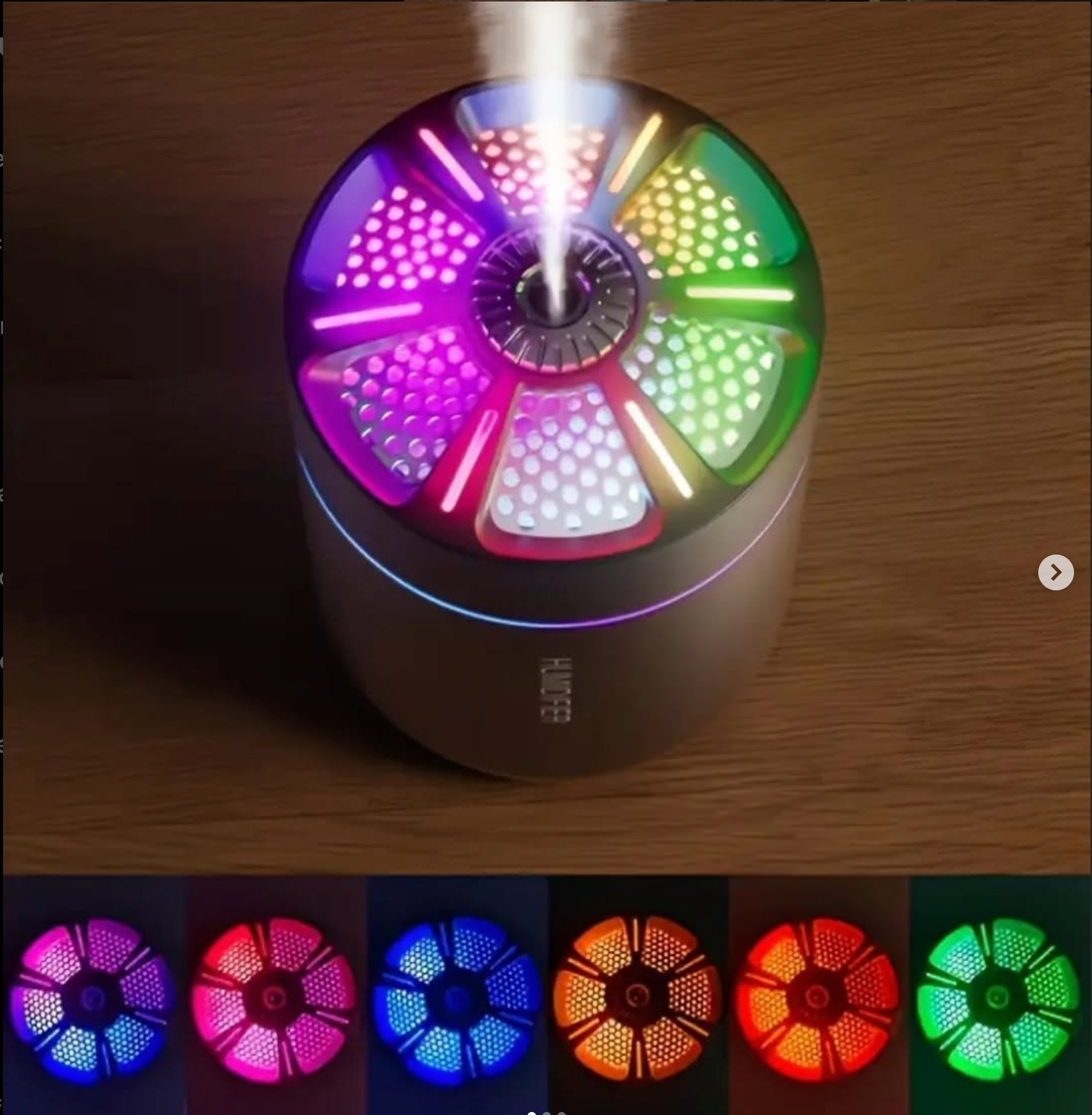 USB car air freshener that can change colors
