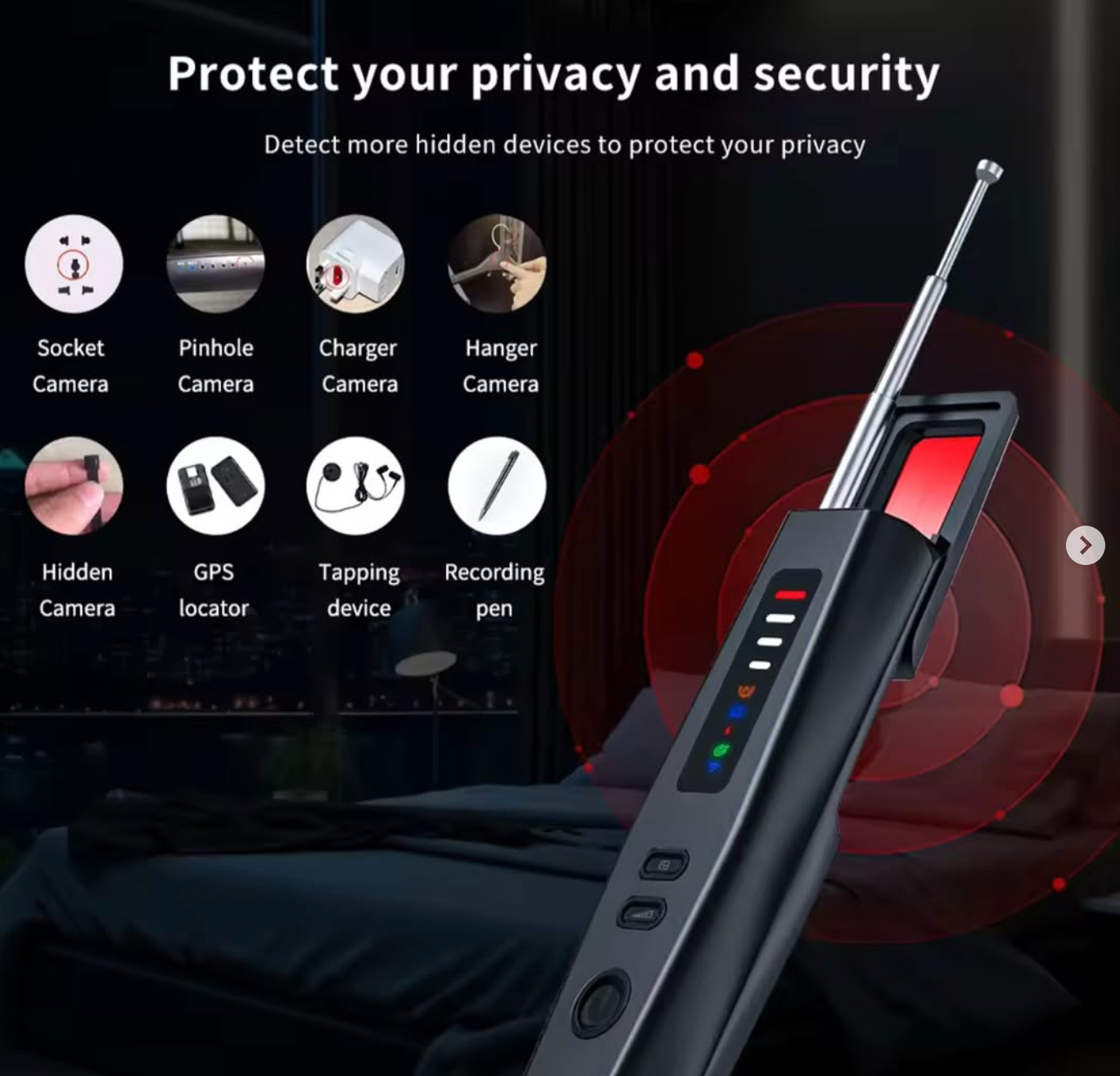 Infrared Scanning Hidden Camera Detector