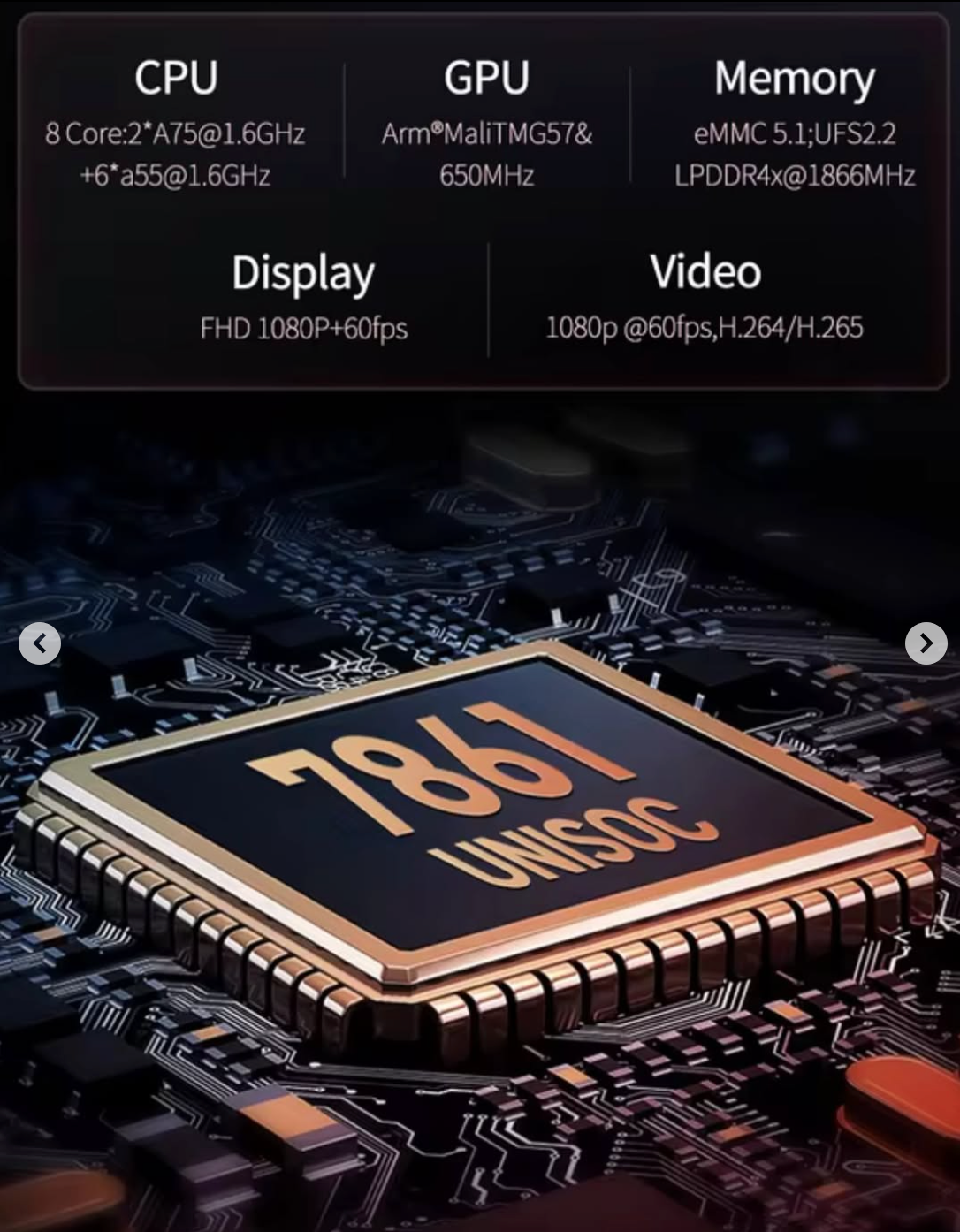 Android screen, size 11.4, with a dash cam, front and rear camera, among the features of