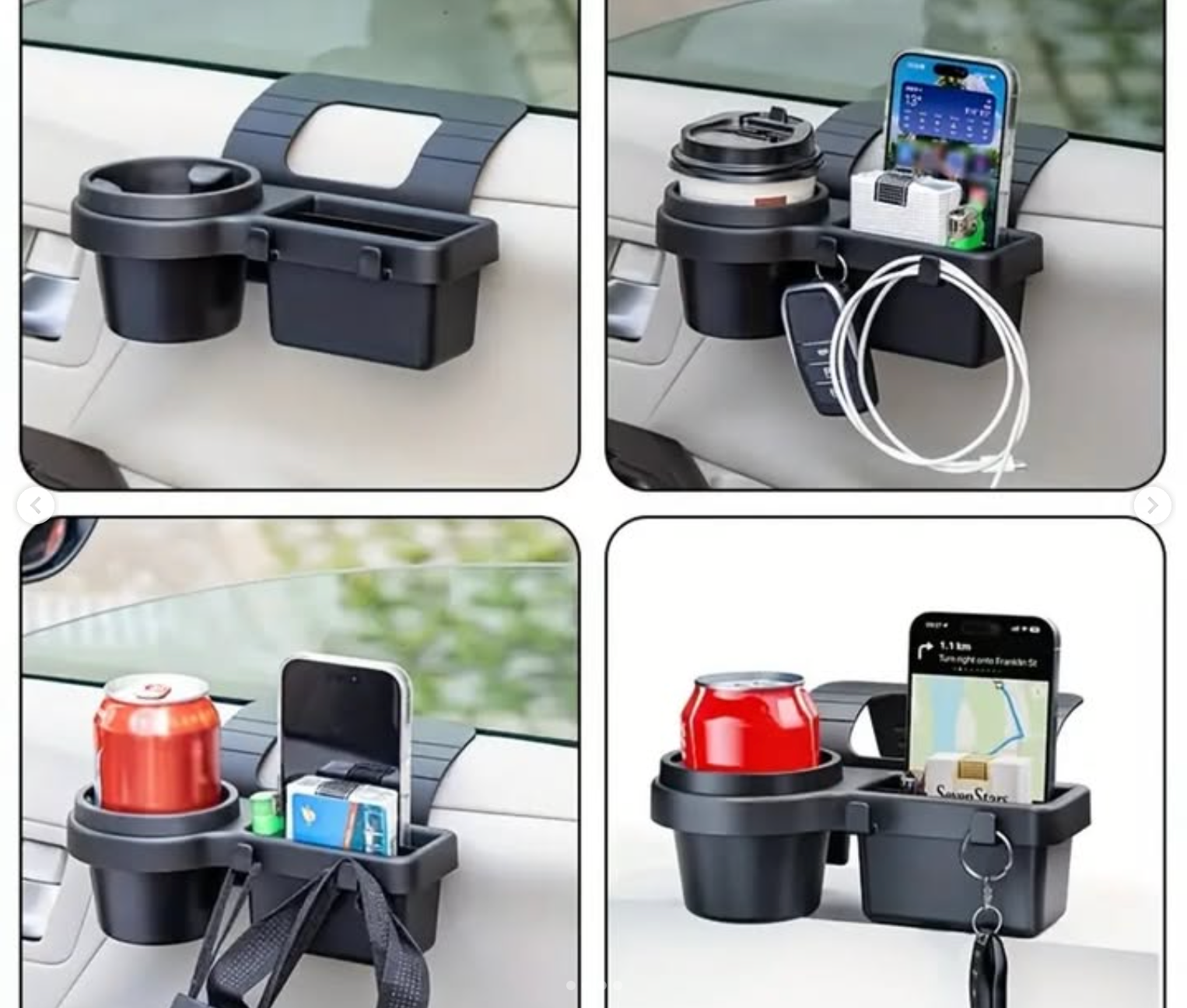 Multifunctional Car Cup Holder and Organizer
