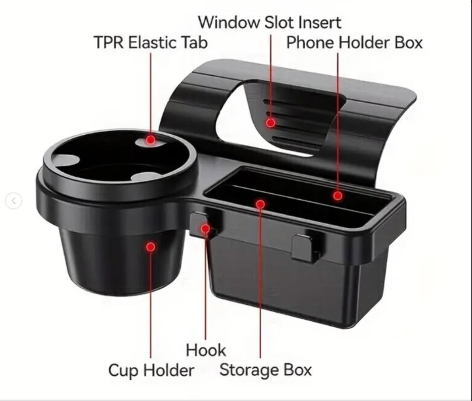 Multifunctional Car Cup Holder and Organizer