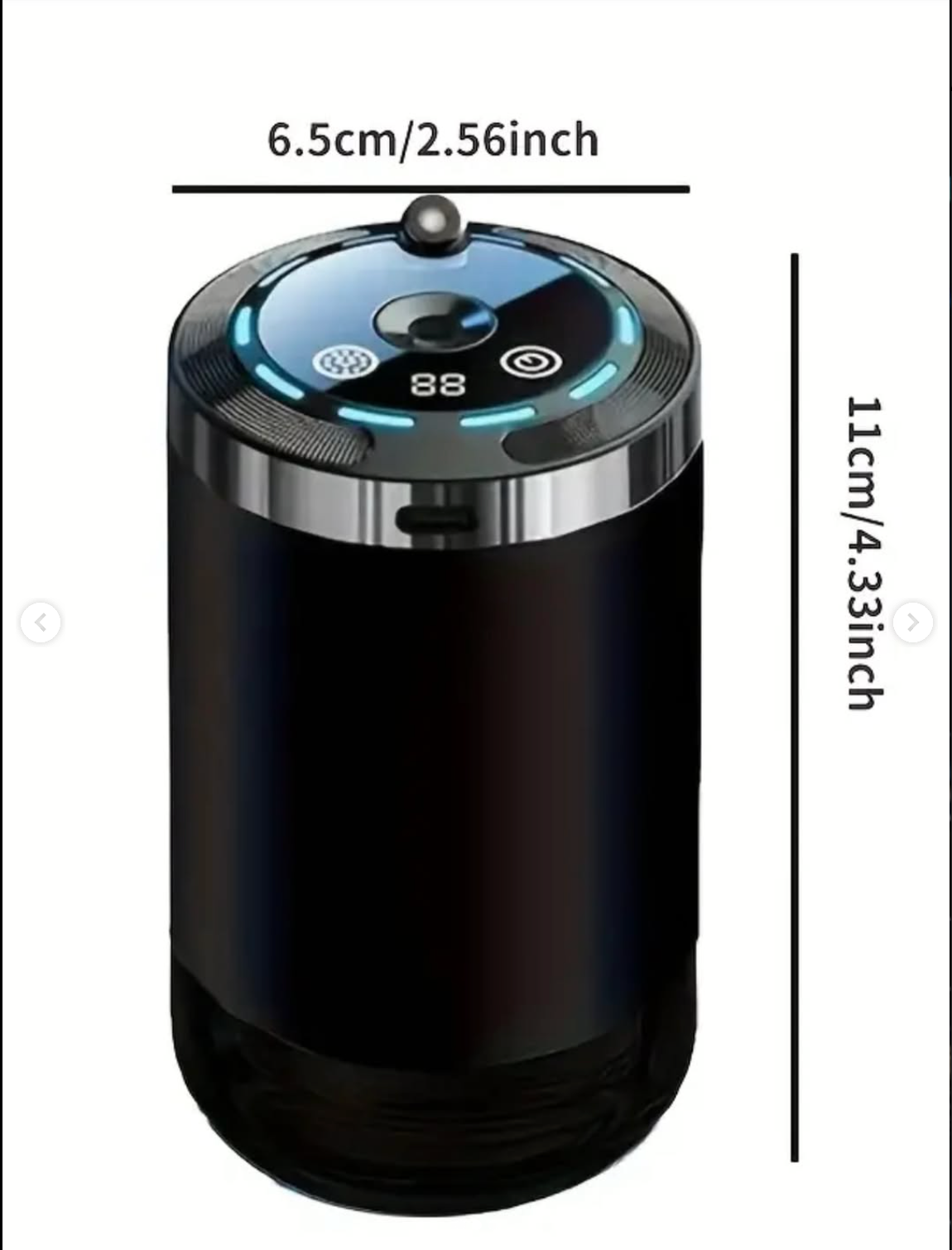 Smart car air diffuser with essential oils