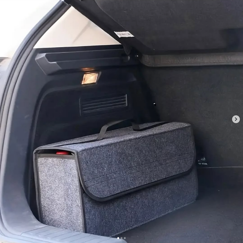 Foldable car storage box