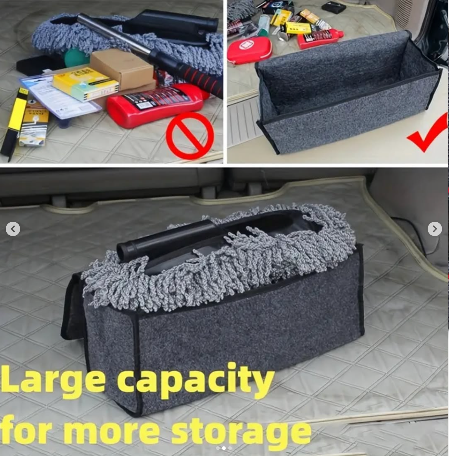 Foldable car storage box