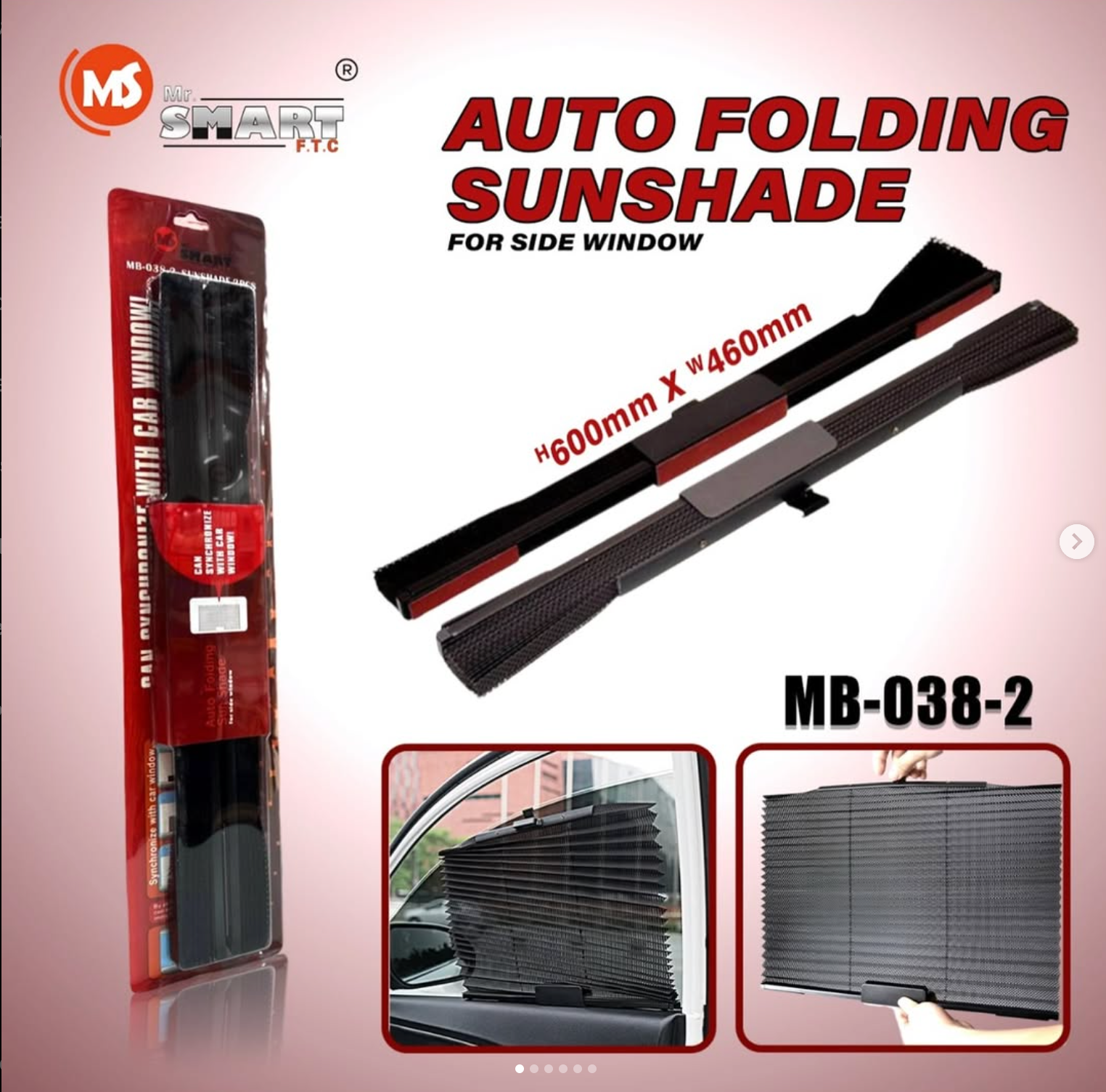 Automatic folding car side curtains