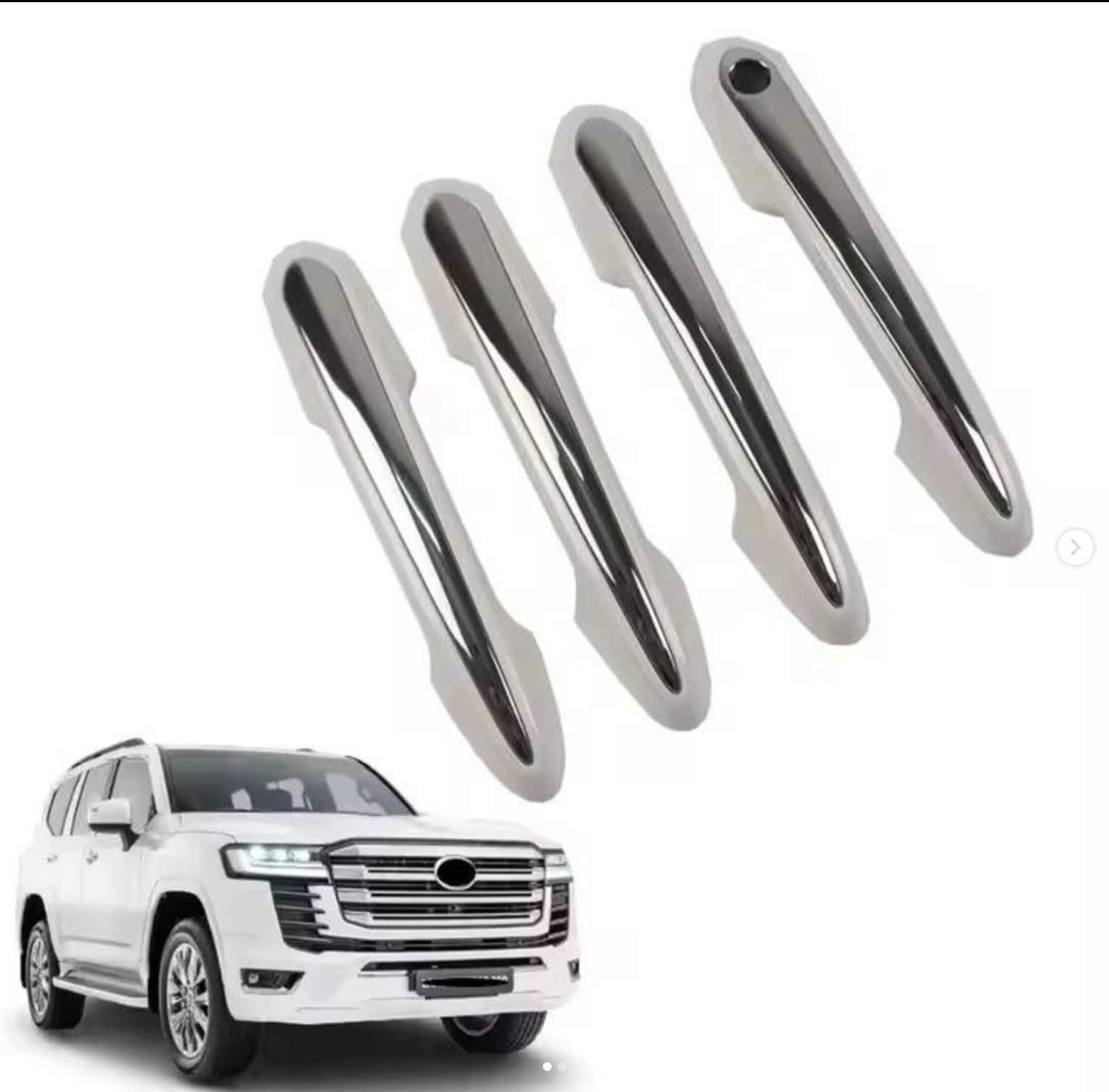4 nickel door handles for Land Cruiser 2022-2024
