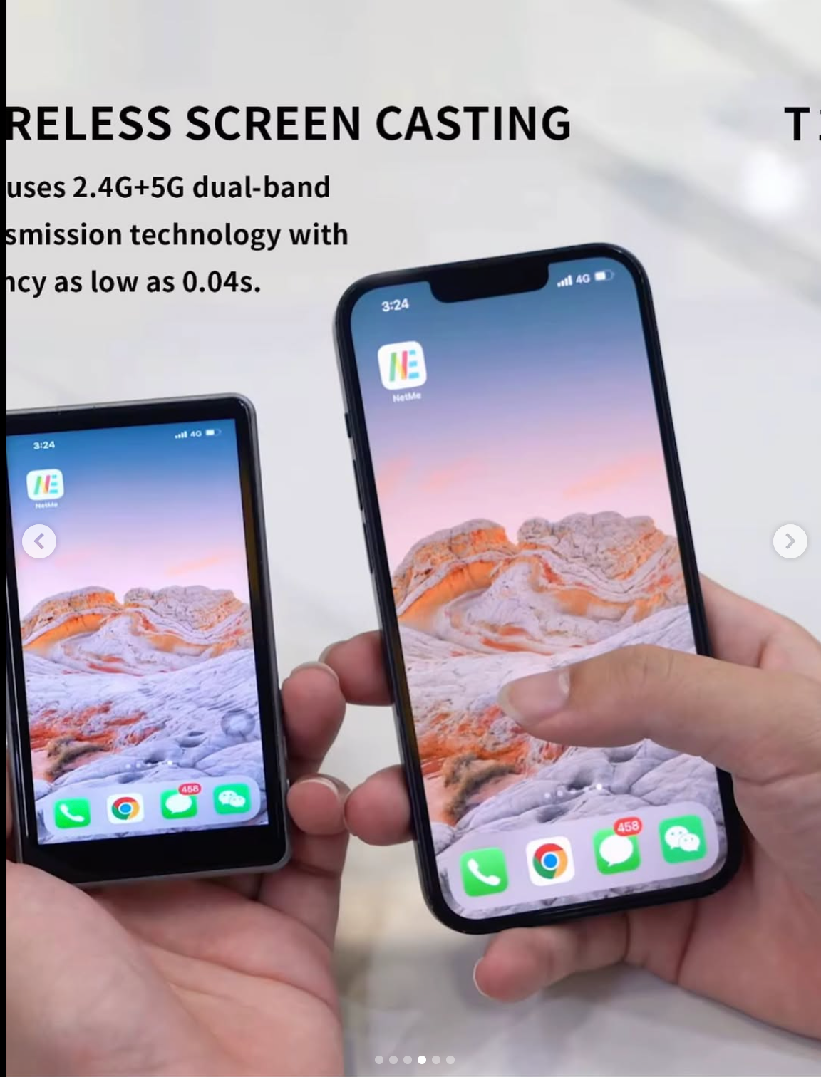Magnetic Phone Self-Timer Monitor Screen Using Rear Camera Screen for Live Streaming Content Creation