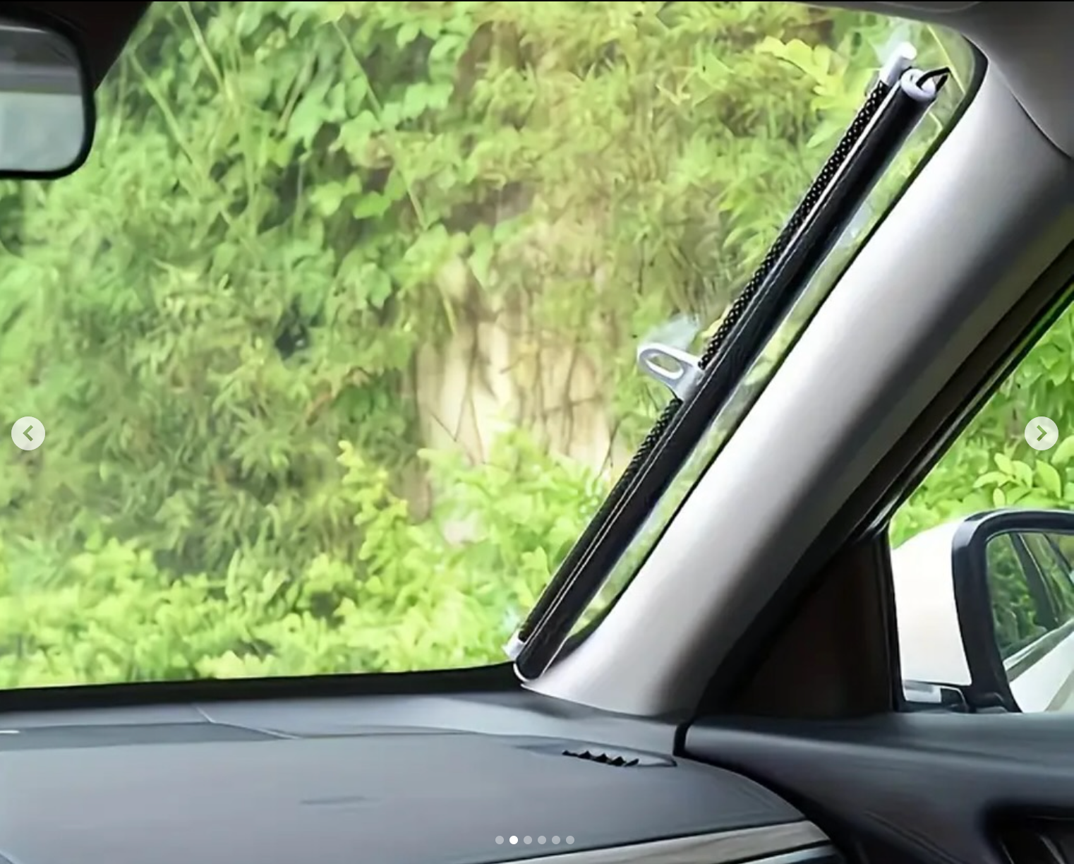 Front window curtain pull color available black silver