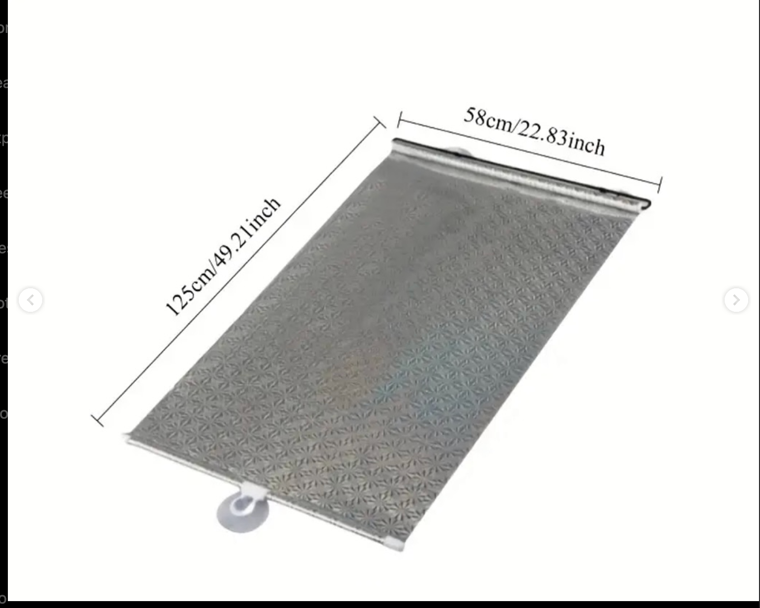 Front window curtain pull color available black silver