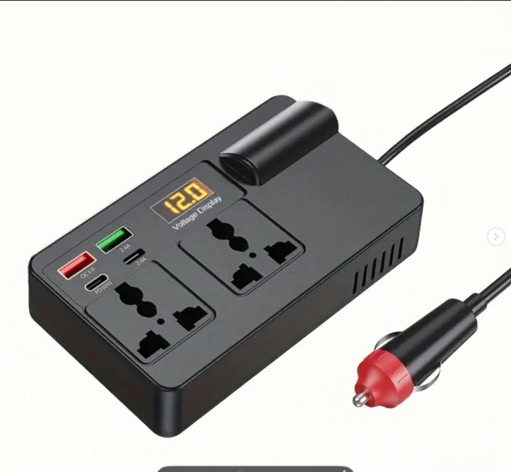 200W High Power Car Power Inverter Fast Charging