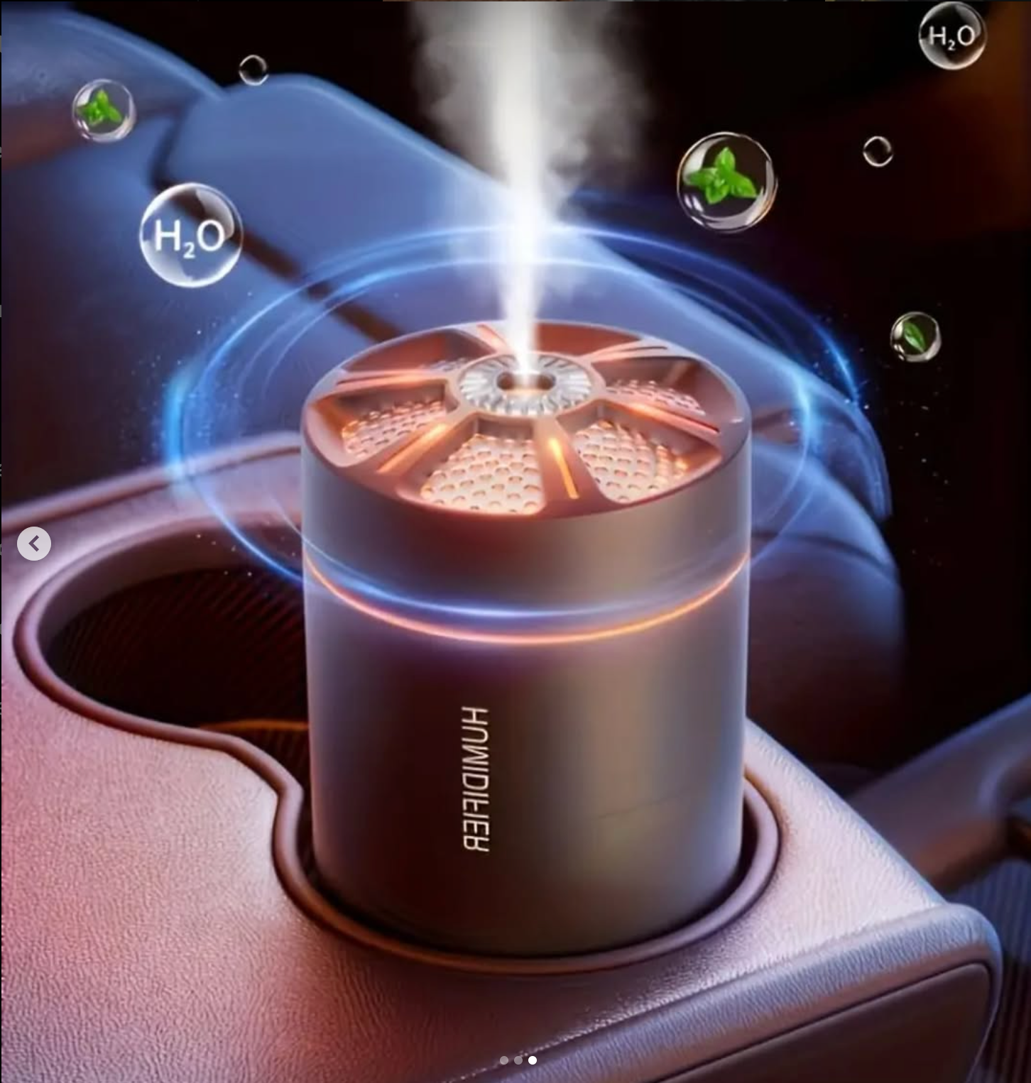 USB car air freshener that can change colors