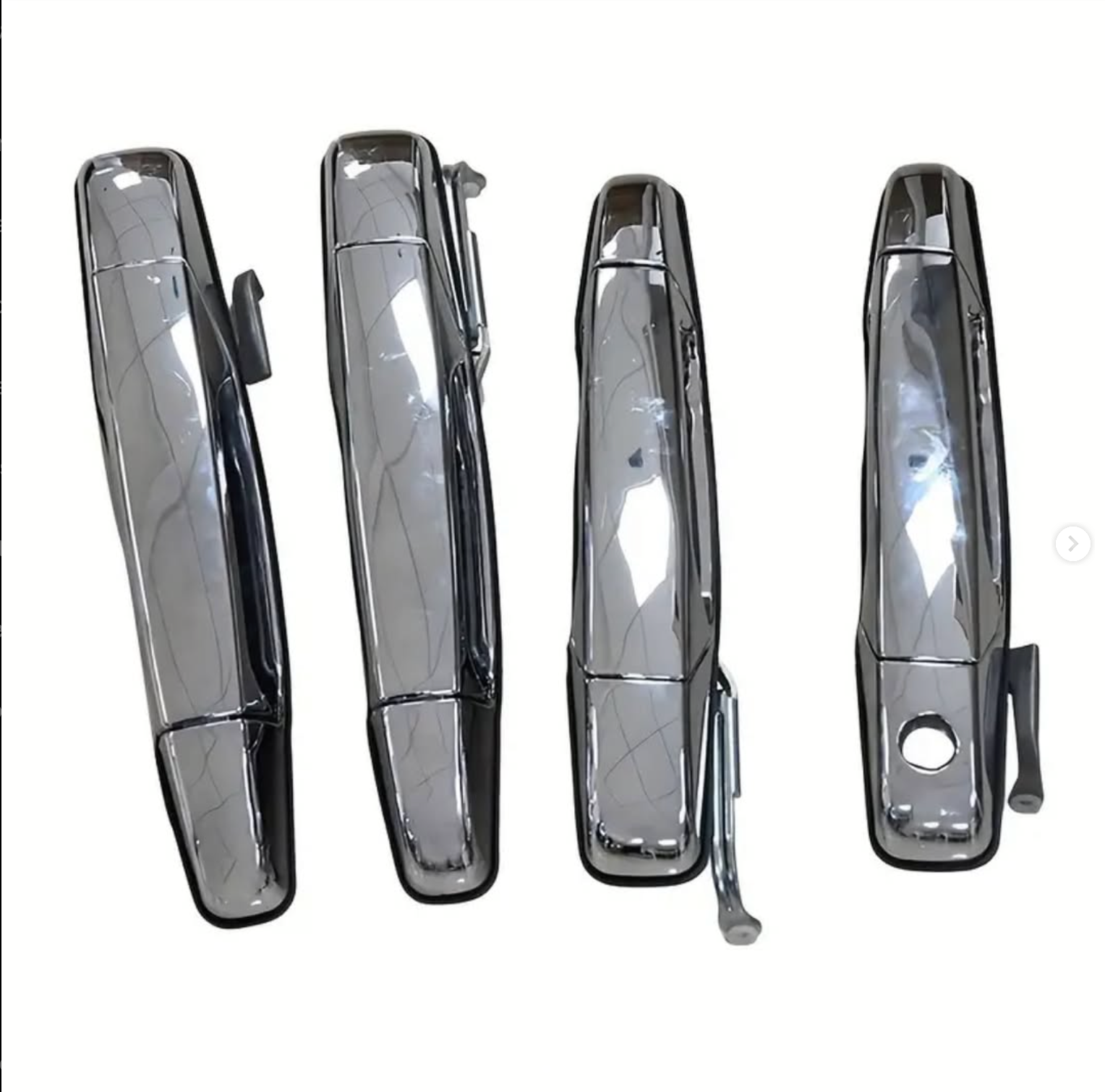 4 chrome door handles for Yukon, Tahoe, Sierra, and Escalade, suitable for 2007-2014 models