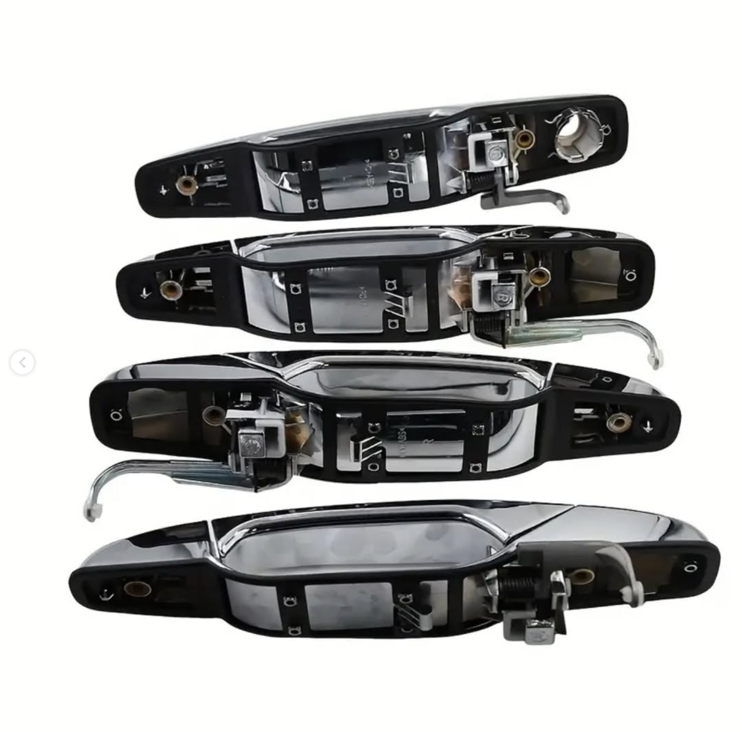 4 chrome door handles for Yukon, Tahoe, Sierra, and Escalade, suitable for 2007-2014 models