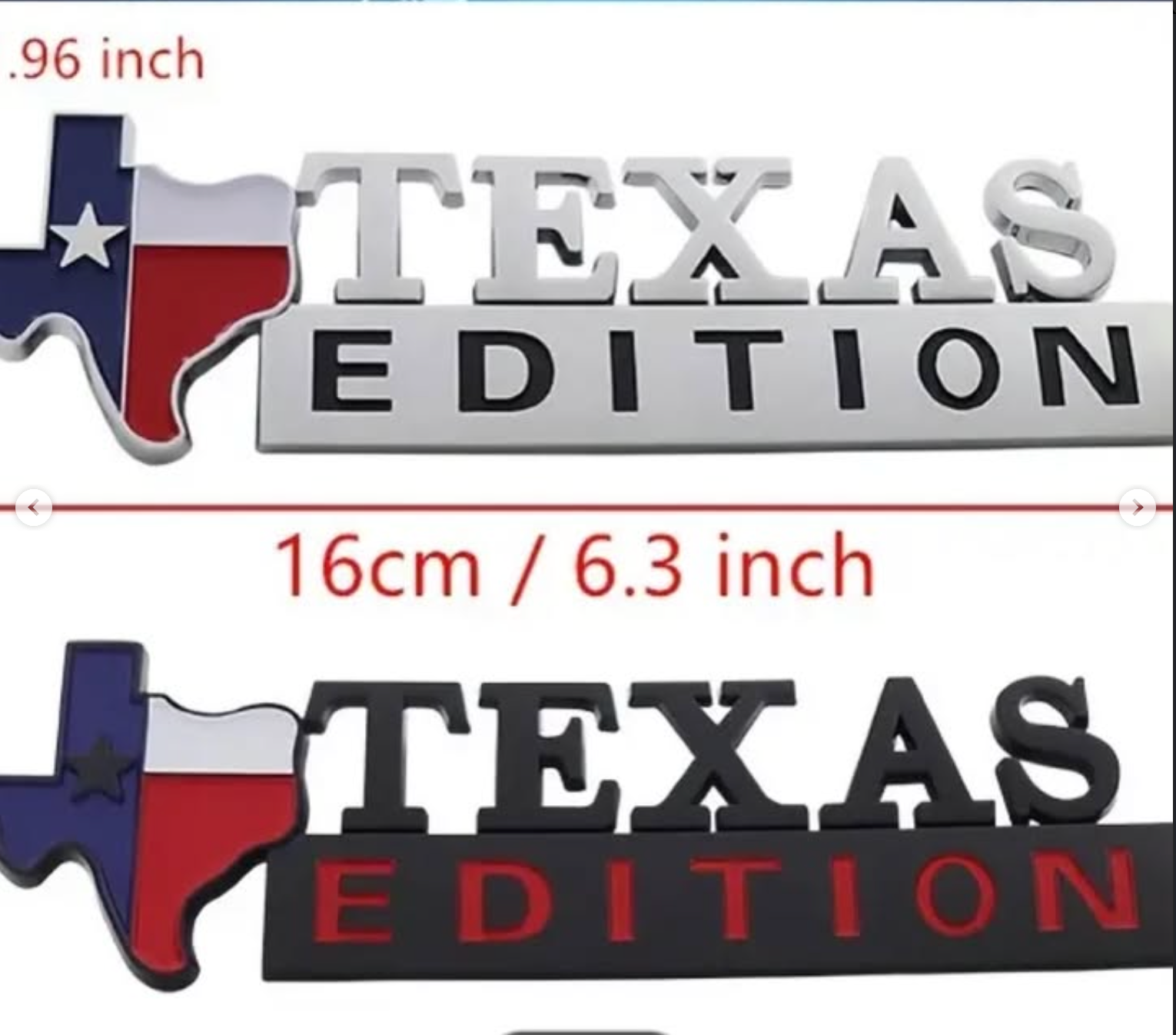 Texas Logo Car Stickers Black
