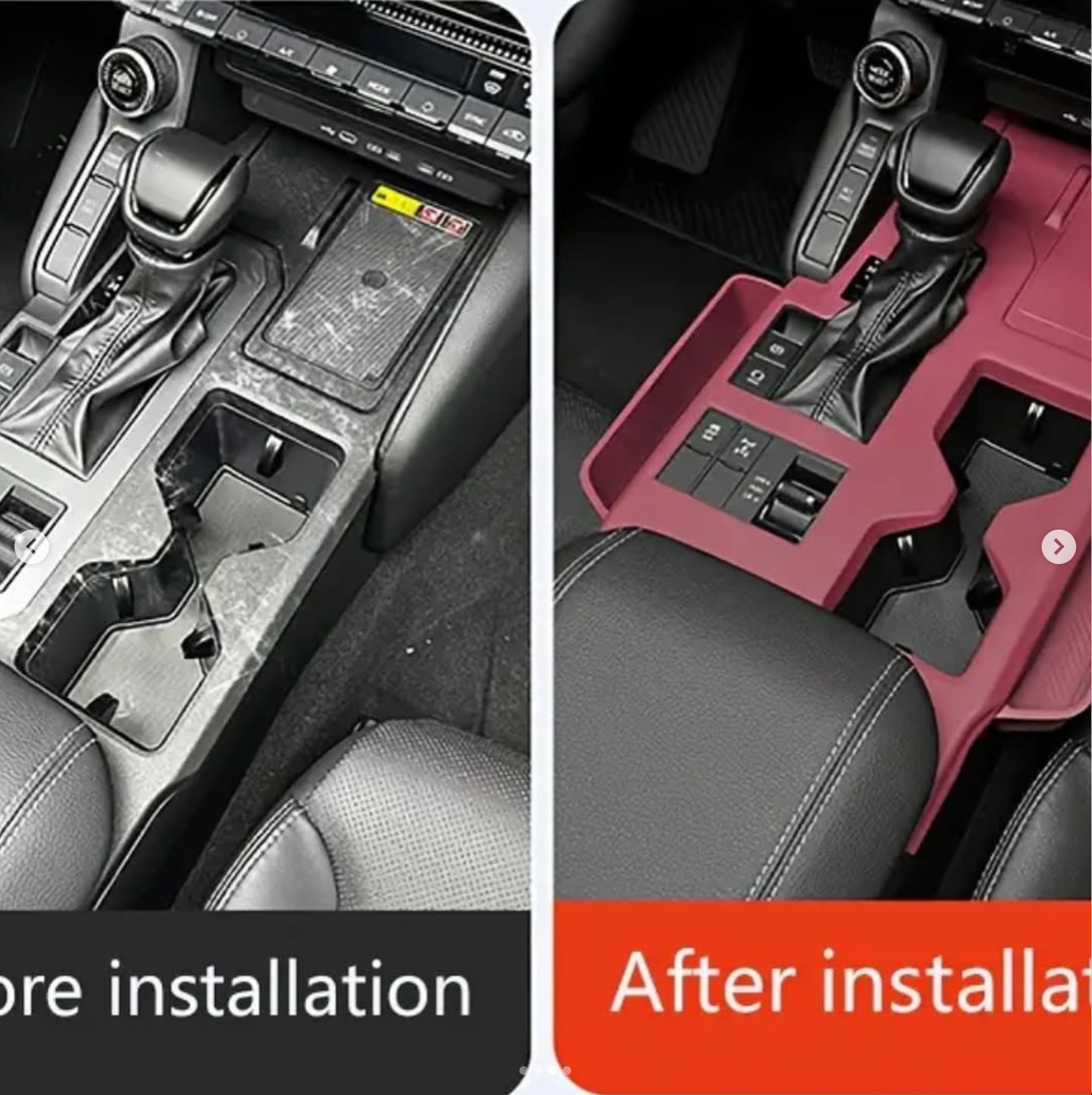 LC250 Prado Silicone Gear Shift Knob and Cup Holder Protector Cover