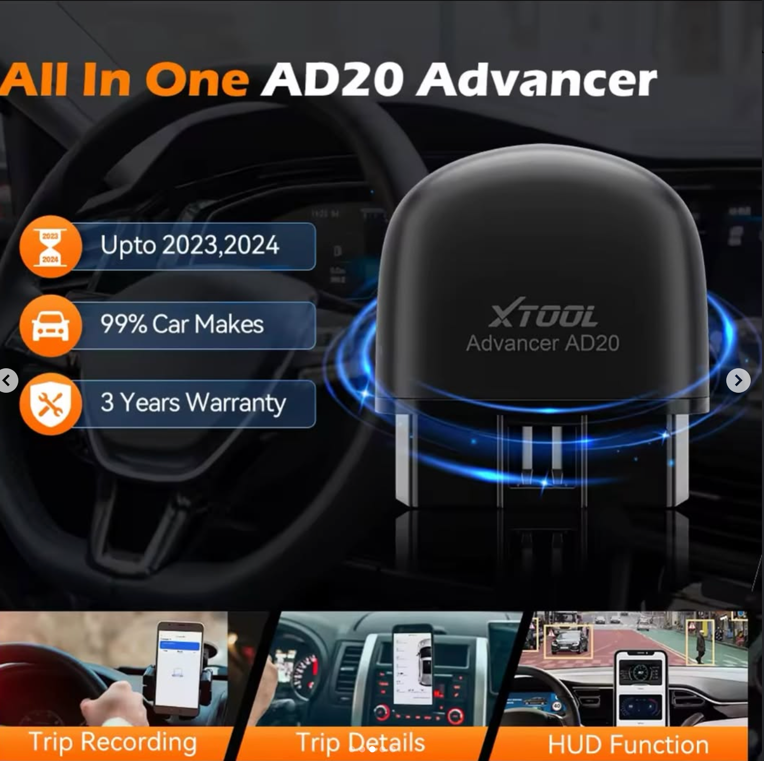 XTOOL AD20 OBD2 Car Diagnostic Tool Features Free App