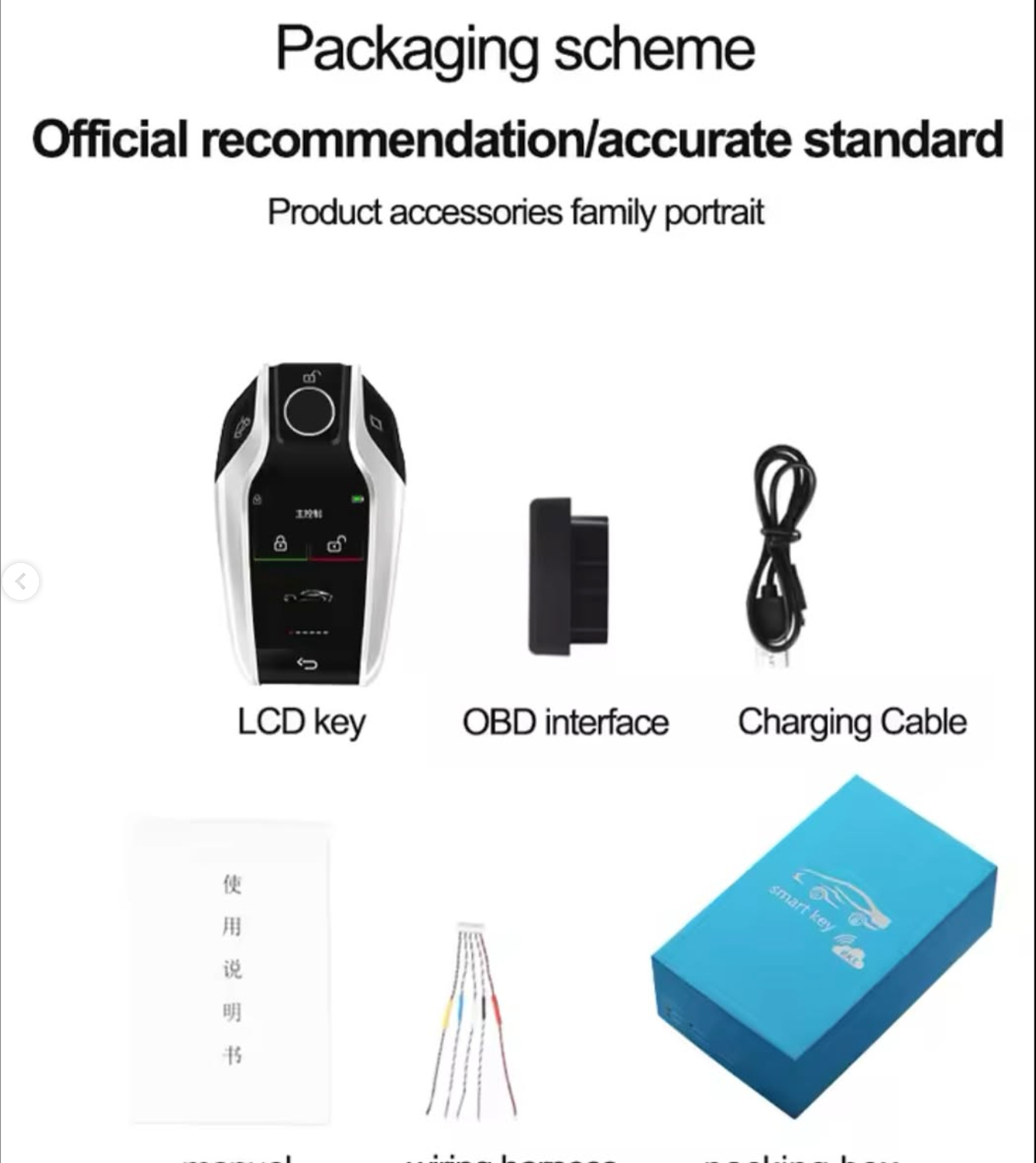 Universal LCD Smart Key with Keyless Entry and Car Location Tracking System Available in Red, Blue, Black, and Grey with Free Case