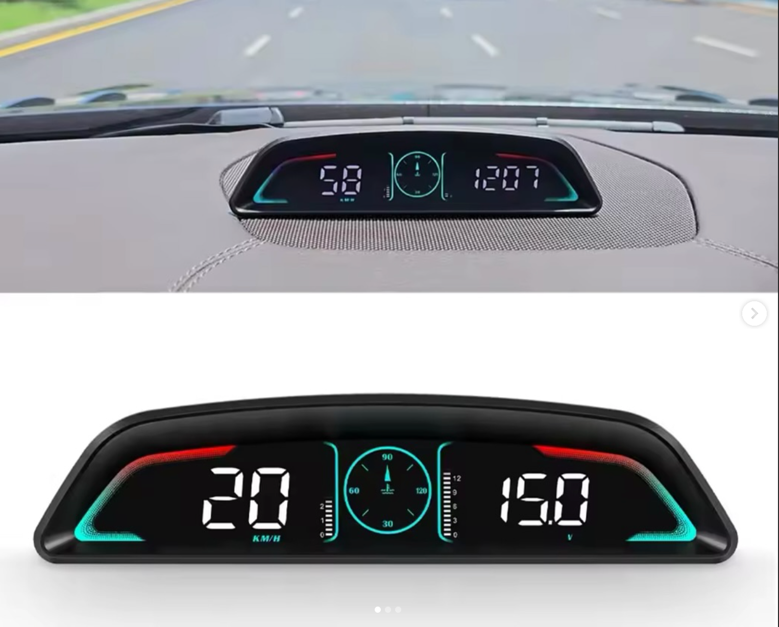 B3 gear features car speed, tachometer