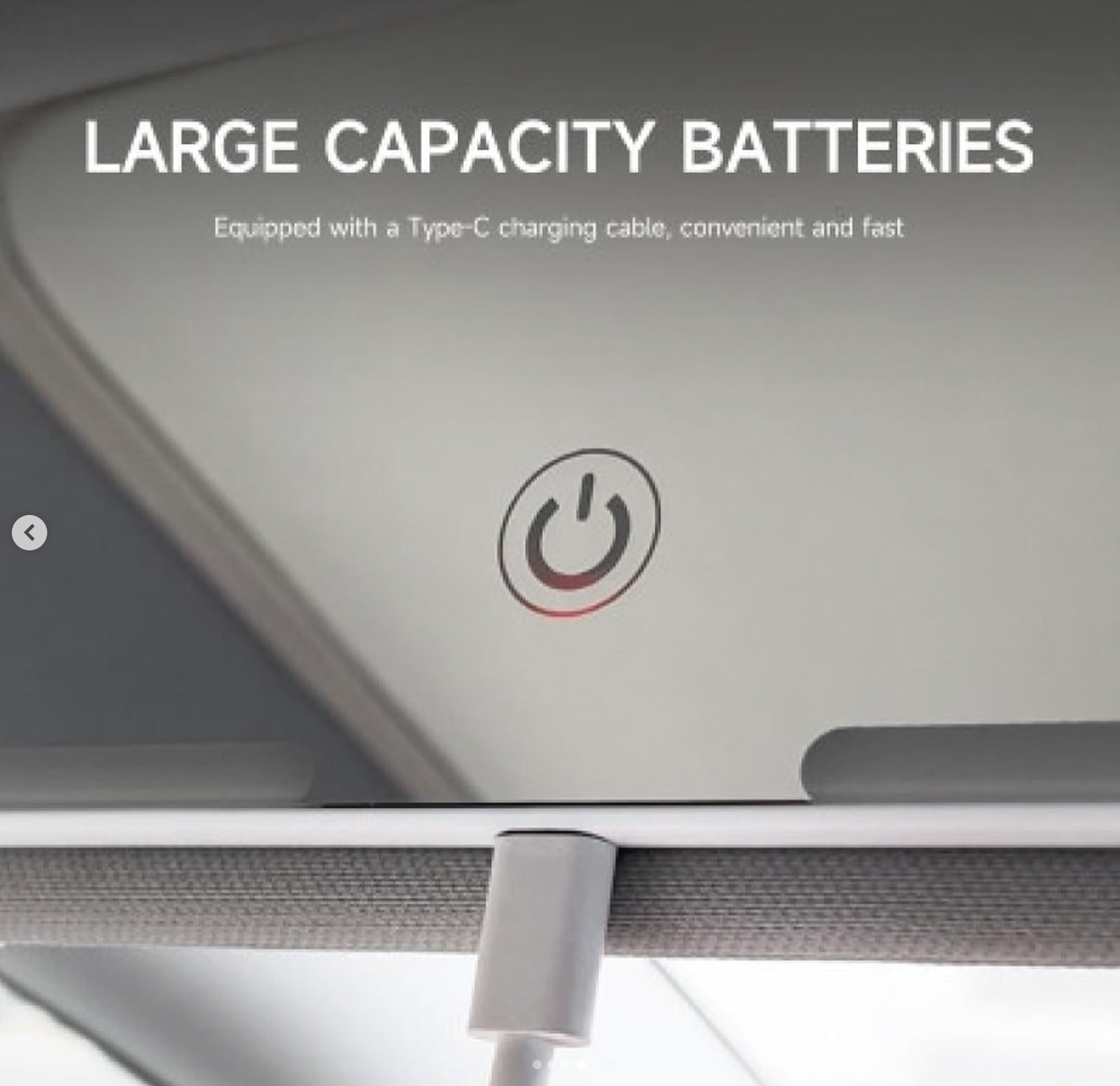 Vanity Mirror with LED Light for Women, Car Sun Visor, High-definition Decoration, Ultra-thin, 3-position Adjustment, Car Interior Mirror