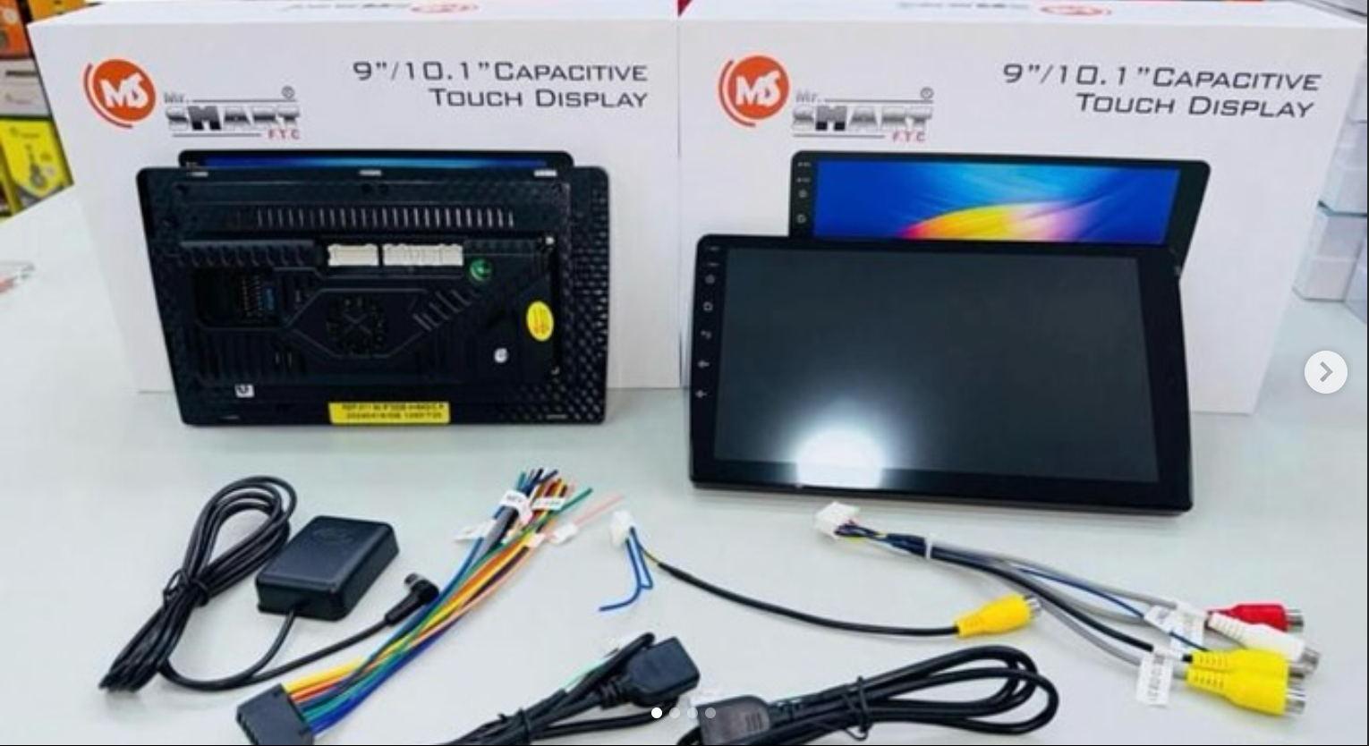 9-inch screen with Android CarPlay, 4GB RAM, 64GB storage, GPS, full HD rear camera