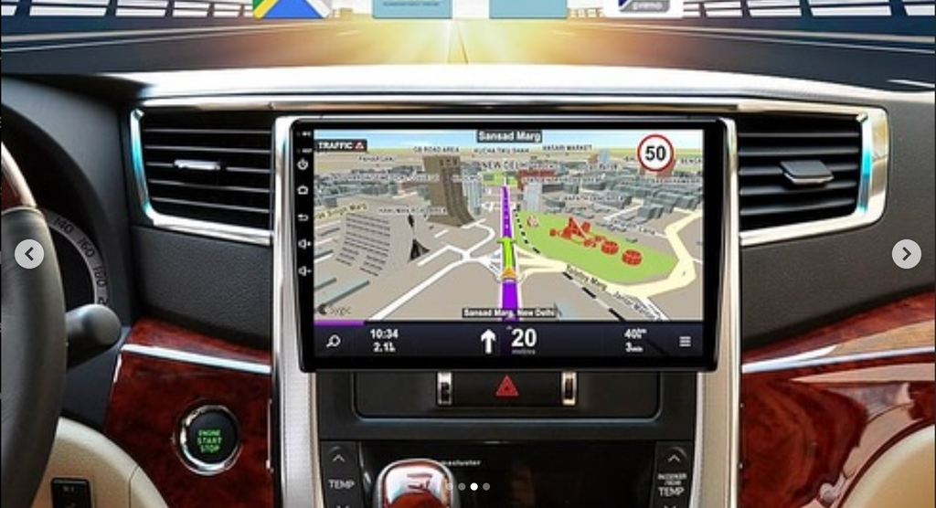 9-inch screen with Android CarPlay, 4GB RAM, 64GB storage, GPS, full HD rear camera