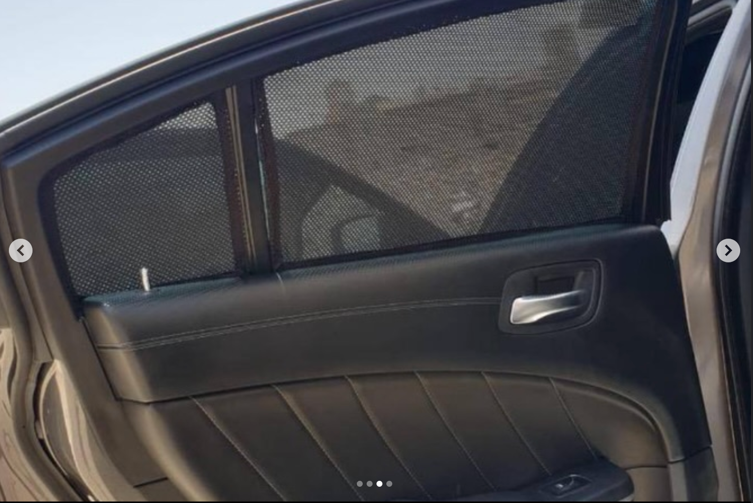 Sunshades for all types of saloon and SUV cars. All windows, except the front window, are available in two color options: light black and dark black.
