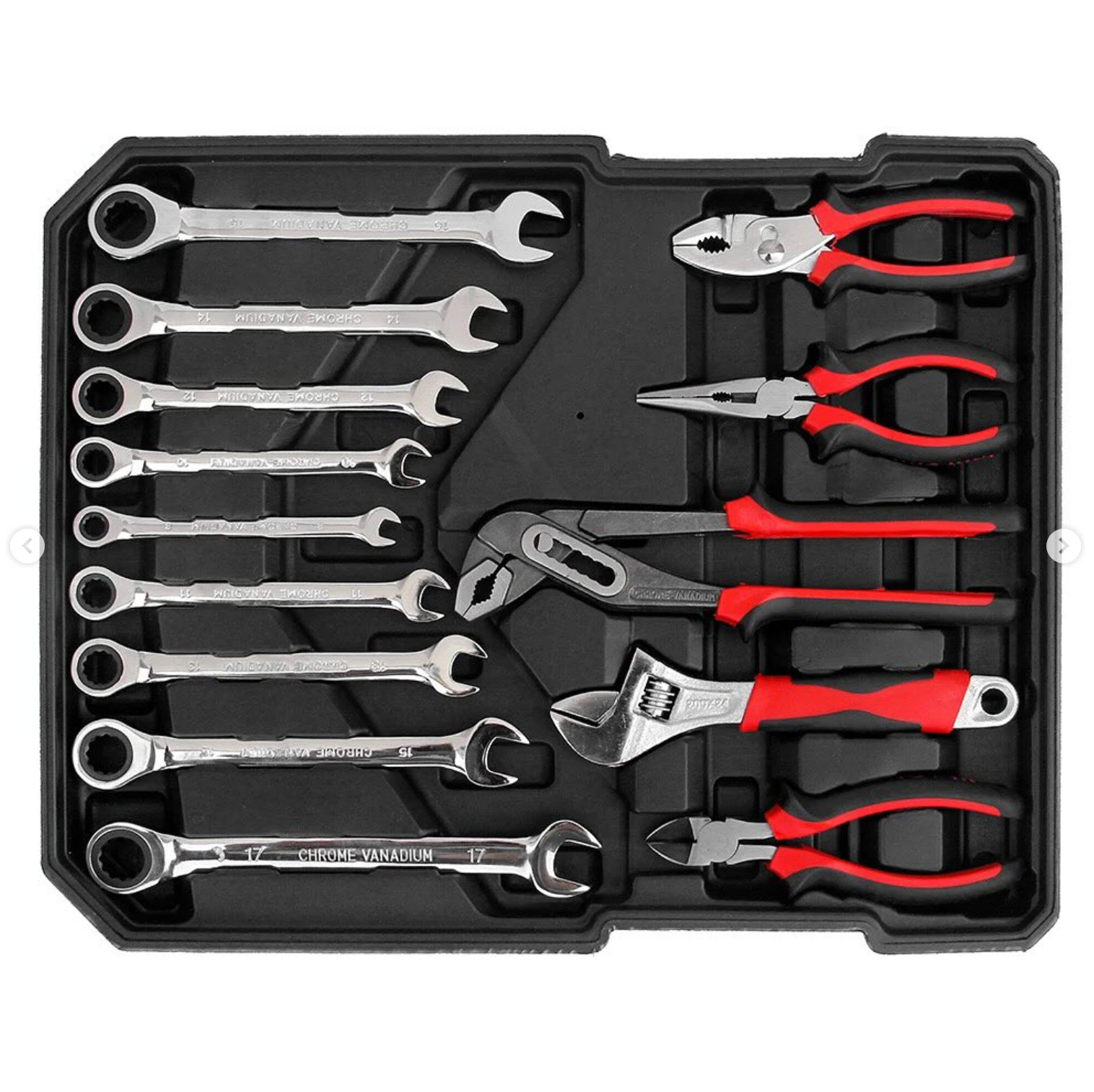 Multi-layer aluminum bag, each layer contains a different number of tools, 499 tools, to make your work easier.