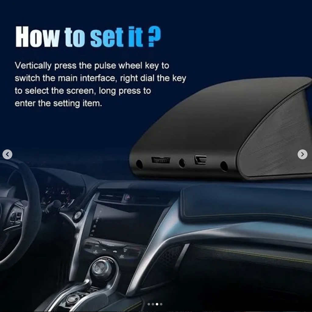 OBD2 HUD P10 Gauge Specifications Vehicle Speed, Coolant Temperature, On-Board Network Voltage, Instant Fuel Consumption, Mileage, Average Fuel Consumption, Auto Start/Stop, Car Acceleration Test Function