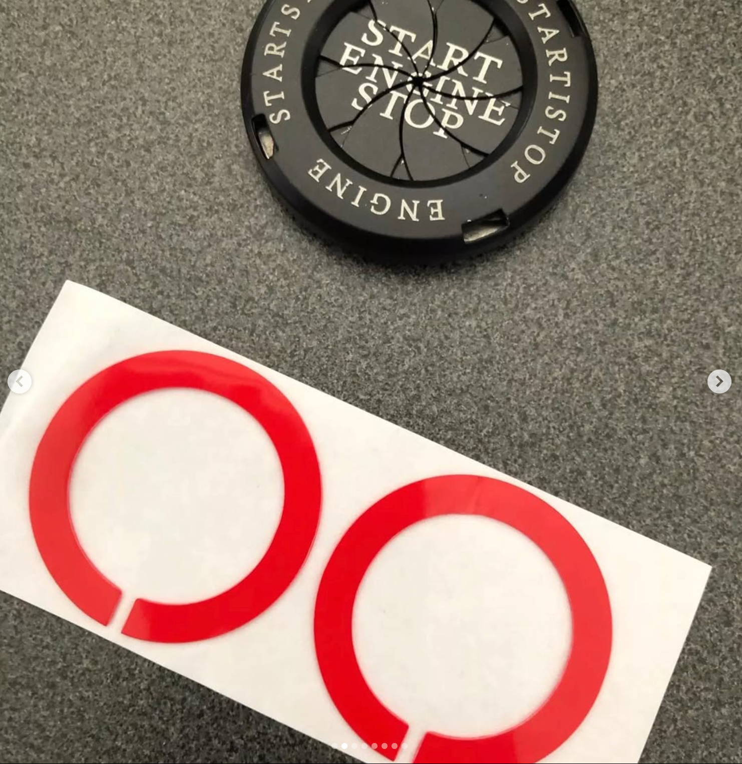 Engine start button cover