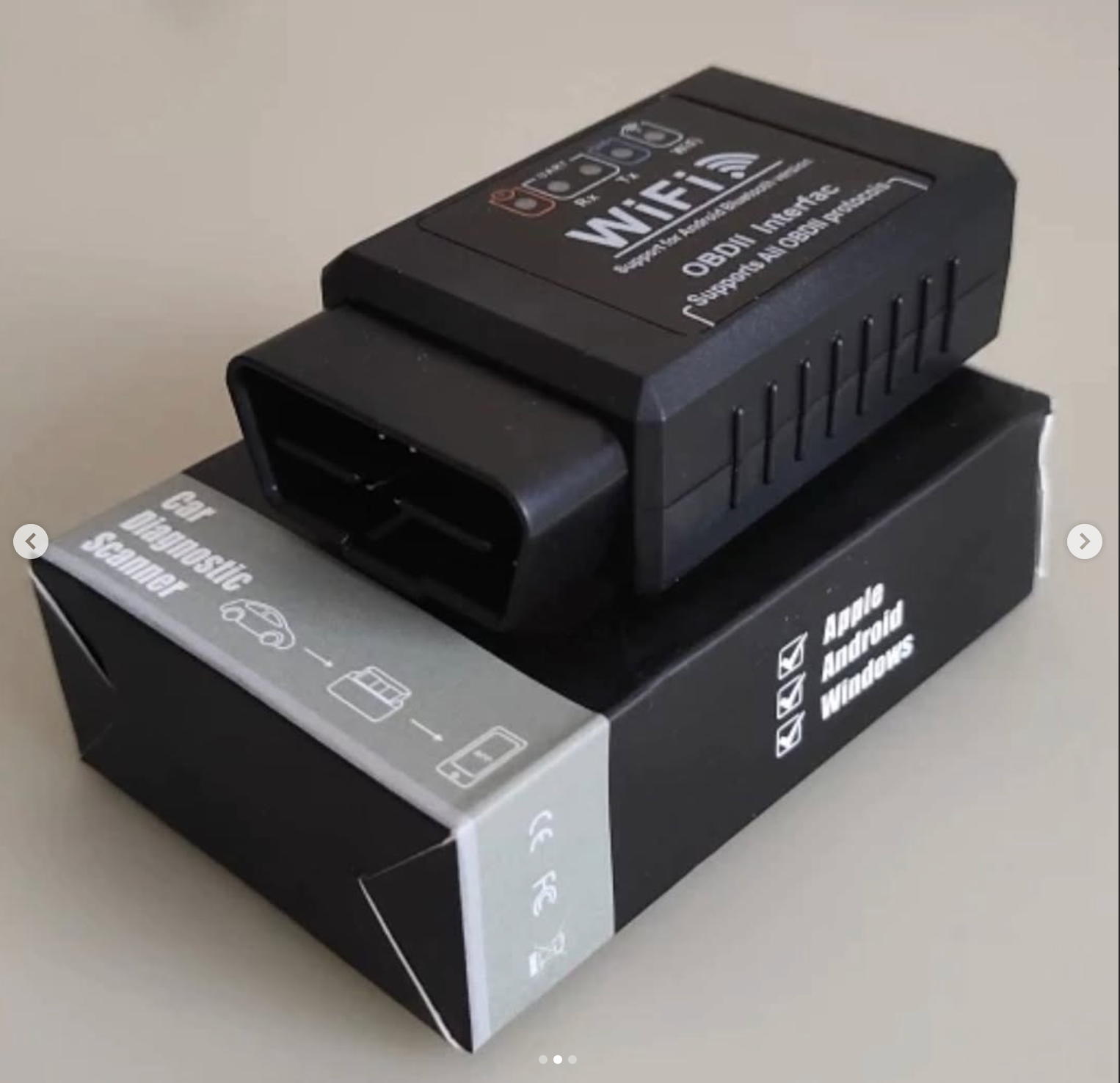 OBD2 WIFI ELM327 Scanner Works on iPhone Galaxy Compatible with All Cars Older Than 1995