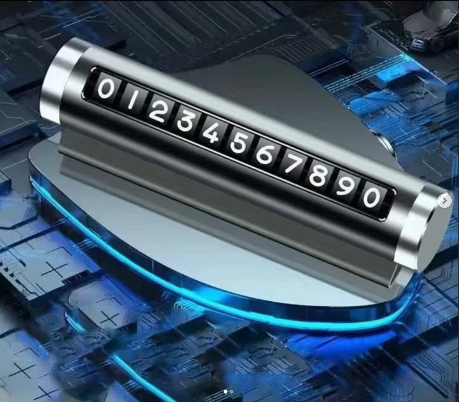 Parking card color available in black