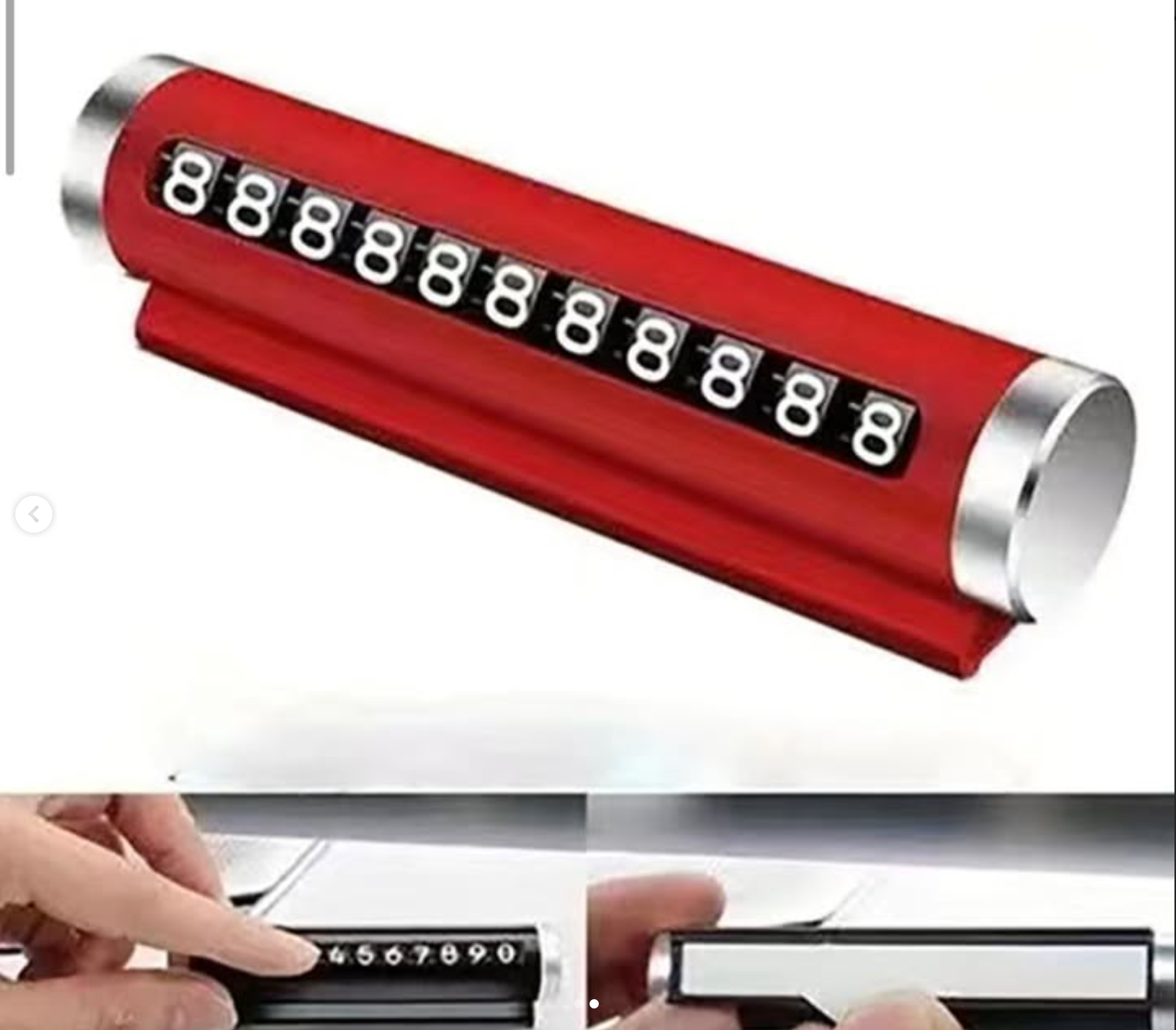 Parking card color available in black