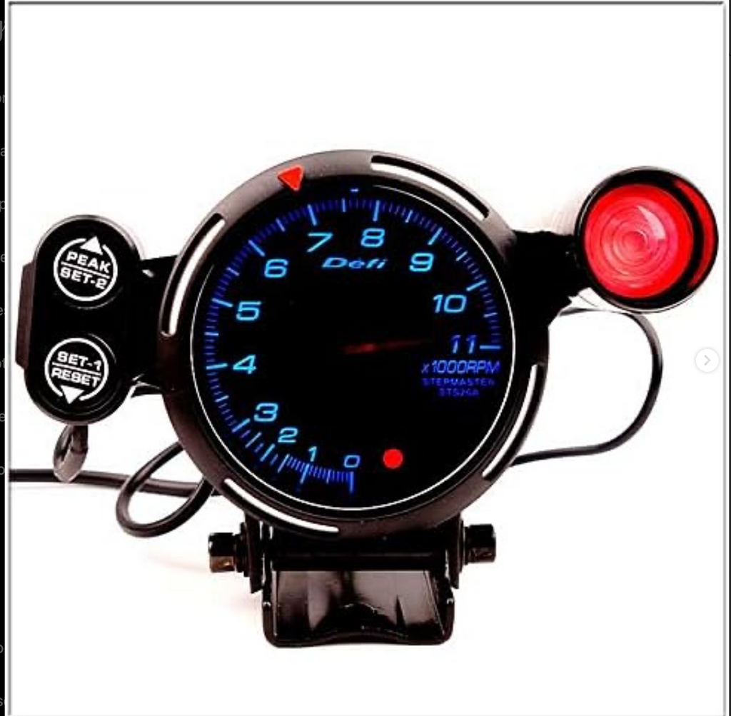 3.6 Inch Blue LED 11000 RPM Car Tachometer Gauge Kit
