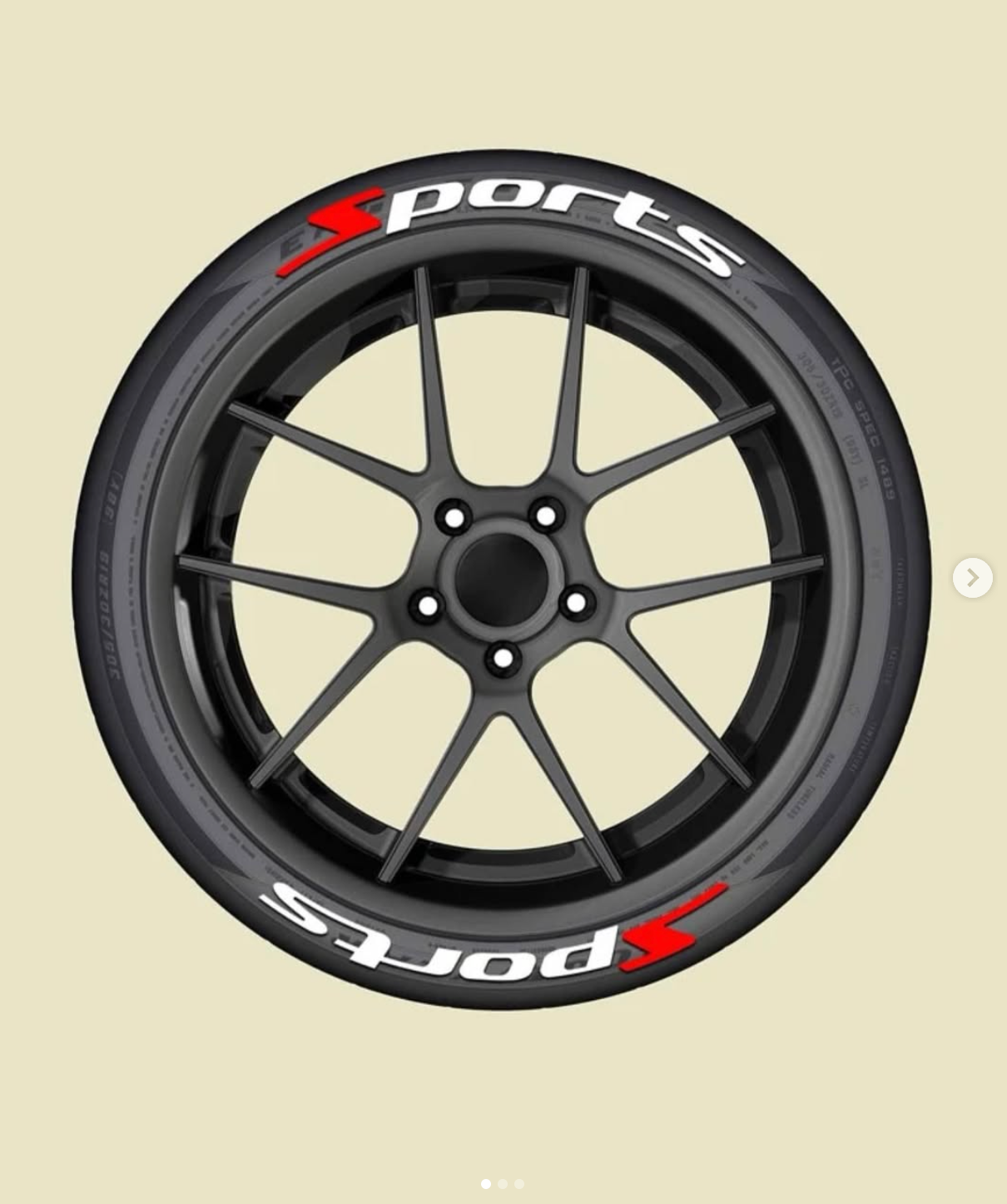 8pcs Car Tire Letter Printing Sticker