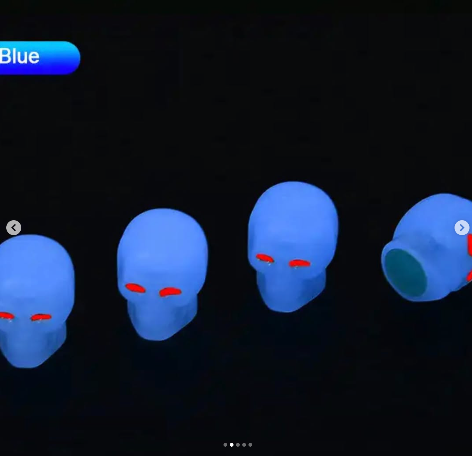 4pcs Skull Tire Flare Car Valve Cap