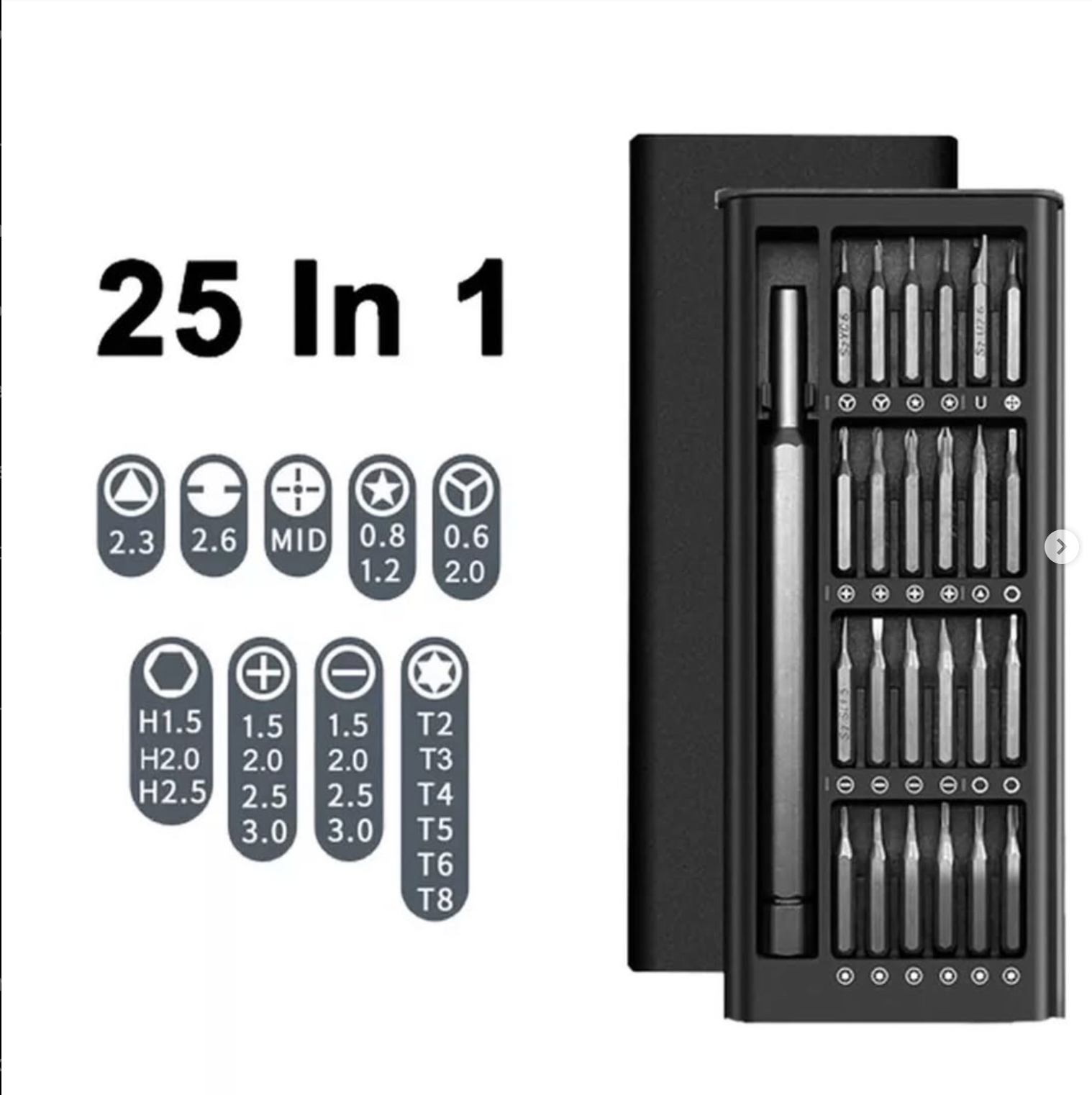 Xiaomi magnetic screwdriver set, 25 pieces
