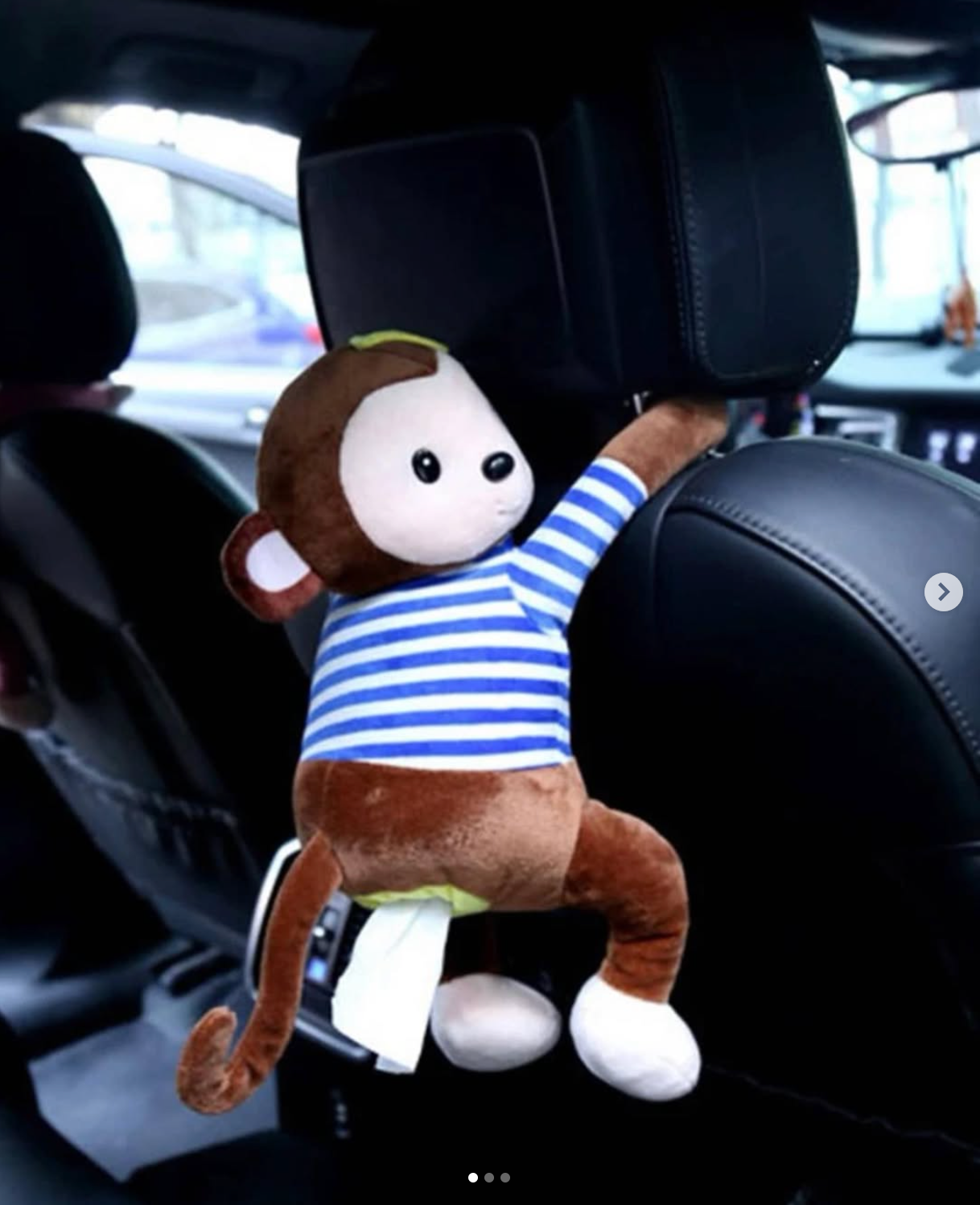 Monkey Car Tissue Box