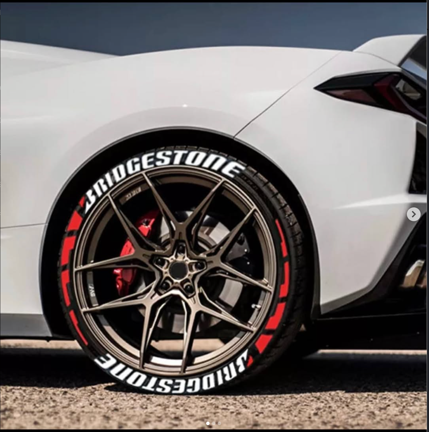3D Waterproof Electronic Stickers Brand Electronic Decorative Stickers for Racing Tires Same Type Stickers There are white with red white only Comes with two packs of glue Set is enough for four tires