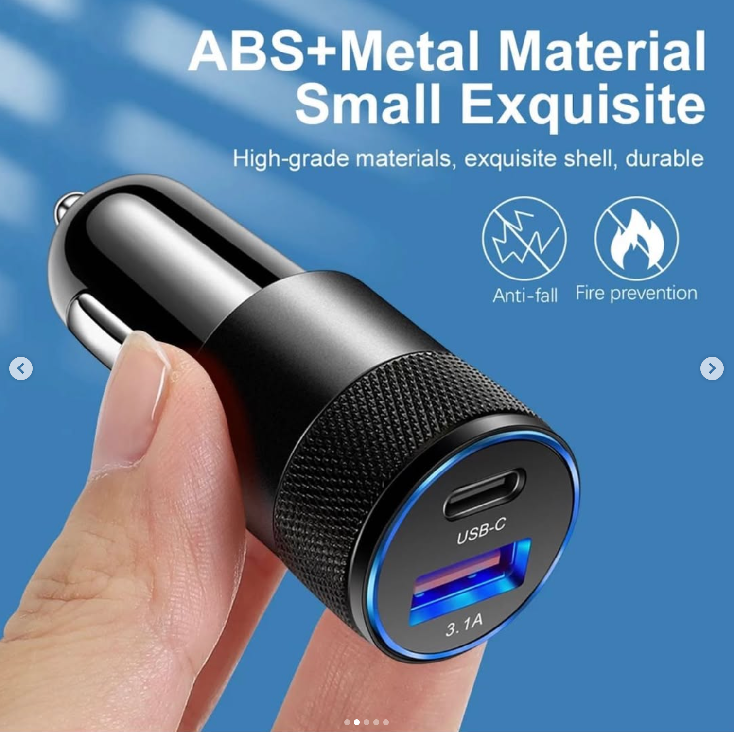 66W USB Car Charger Quick Charge 3.0 Type C Fast Charging Phone Adapter Price 1.5