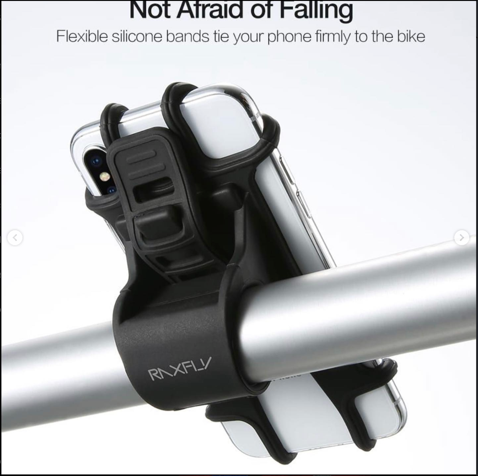 Phone holder for bicycles