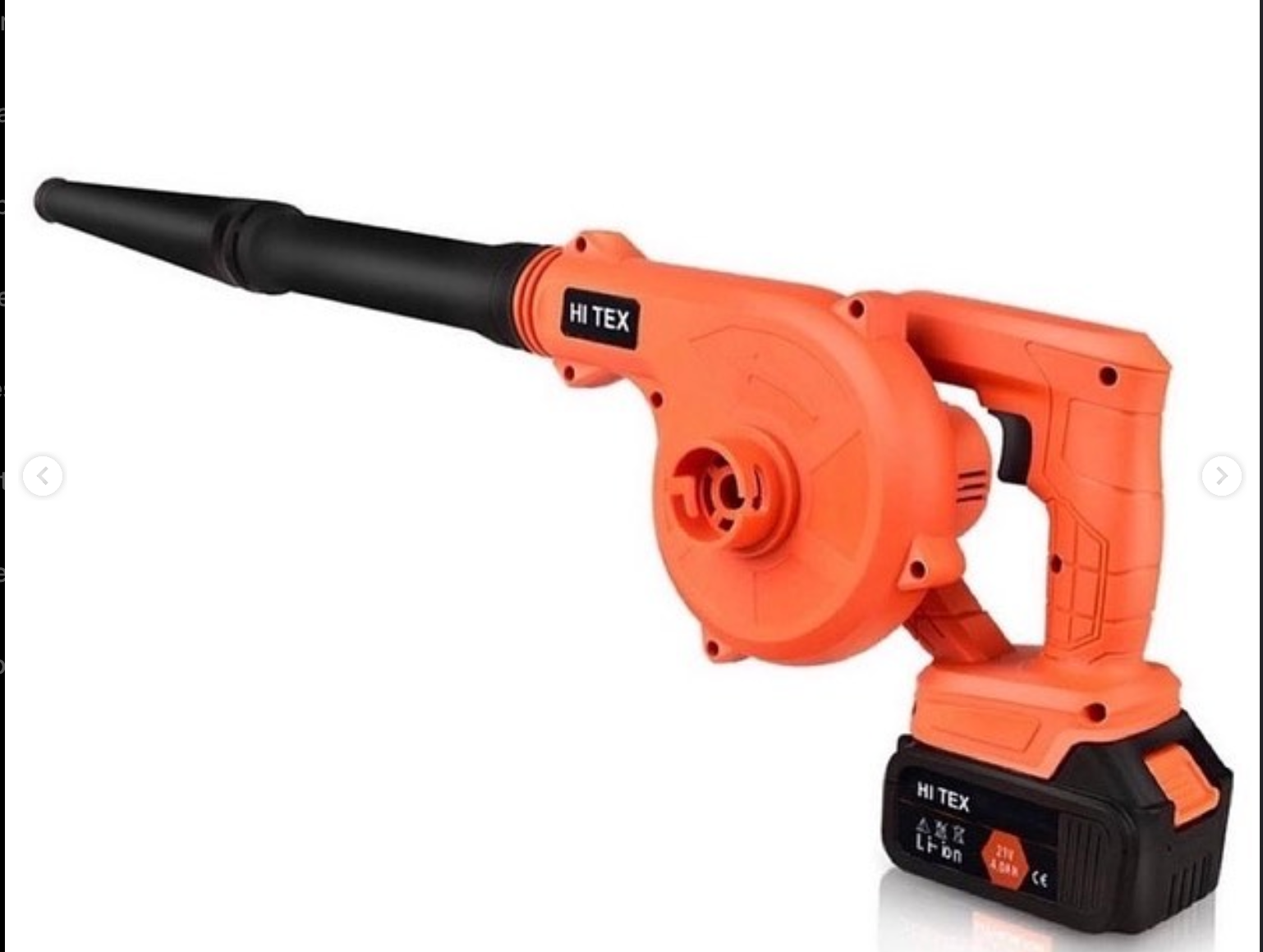 Air blower with a bag with all its tools