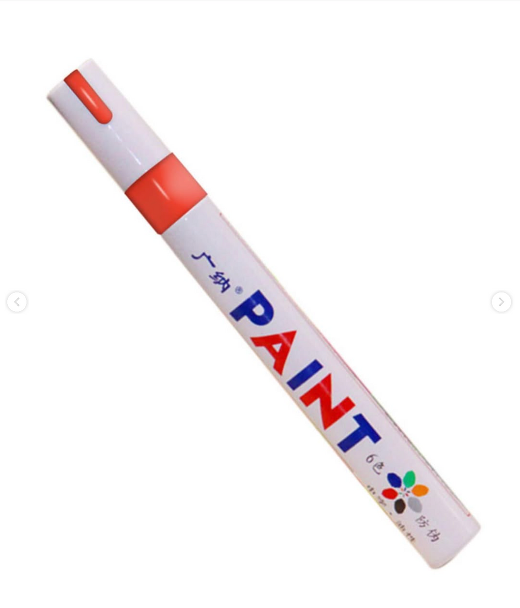 Tire paint pen, available colors: white and red