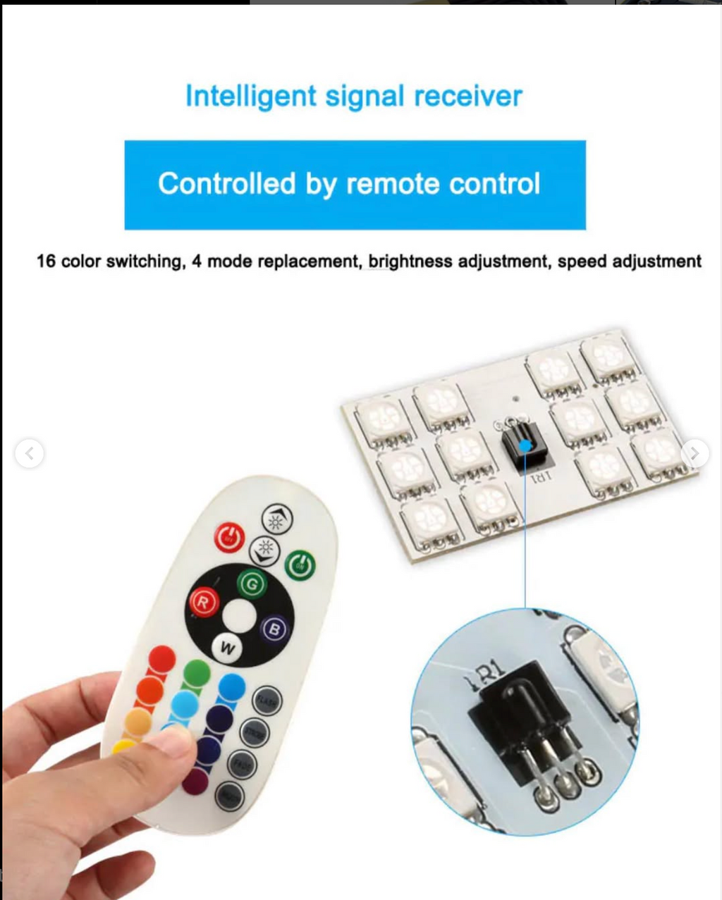 I wish the car interior had a color control panel that could be adjusted using a remote control.