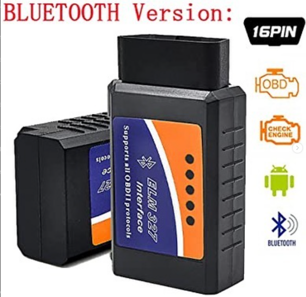 Automotive Diagnostic Tool Bluetooth enabled, view results on your mobile device Works with the Torque app; compatible with Android, Windows, and iOS