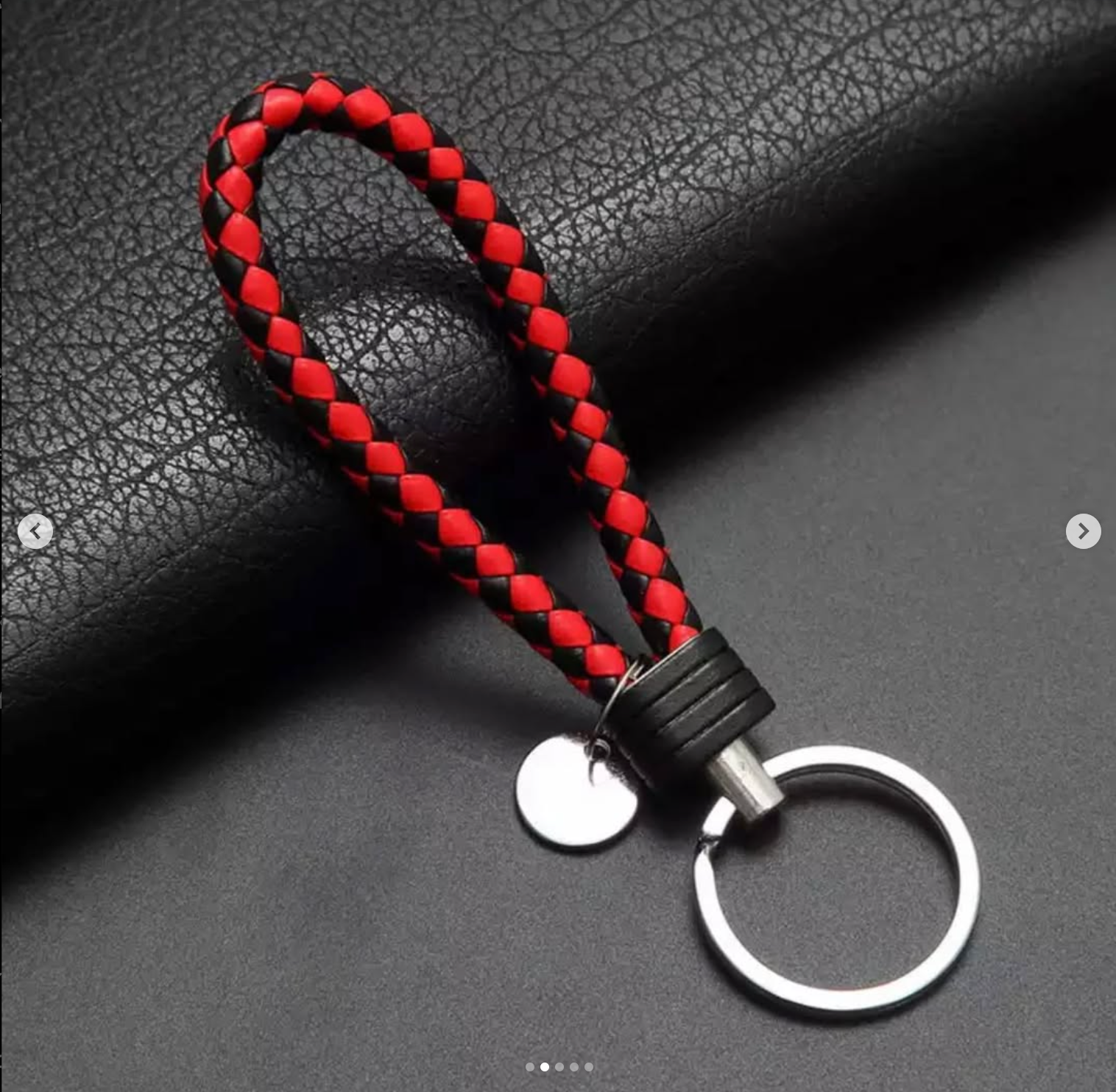 Keychain available colors: blue, black, red, pink, red and black