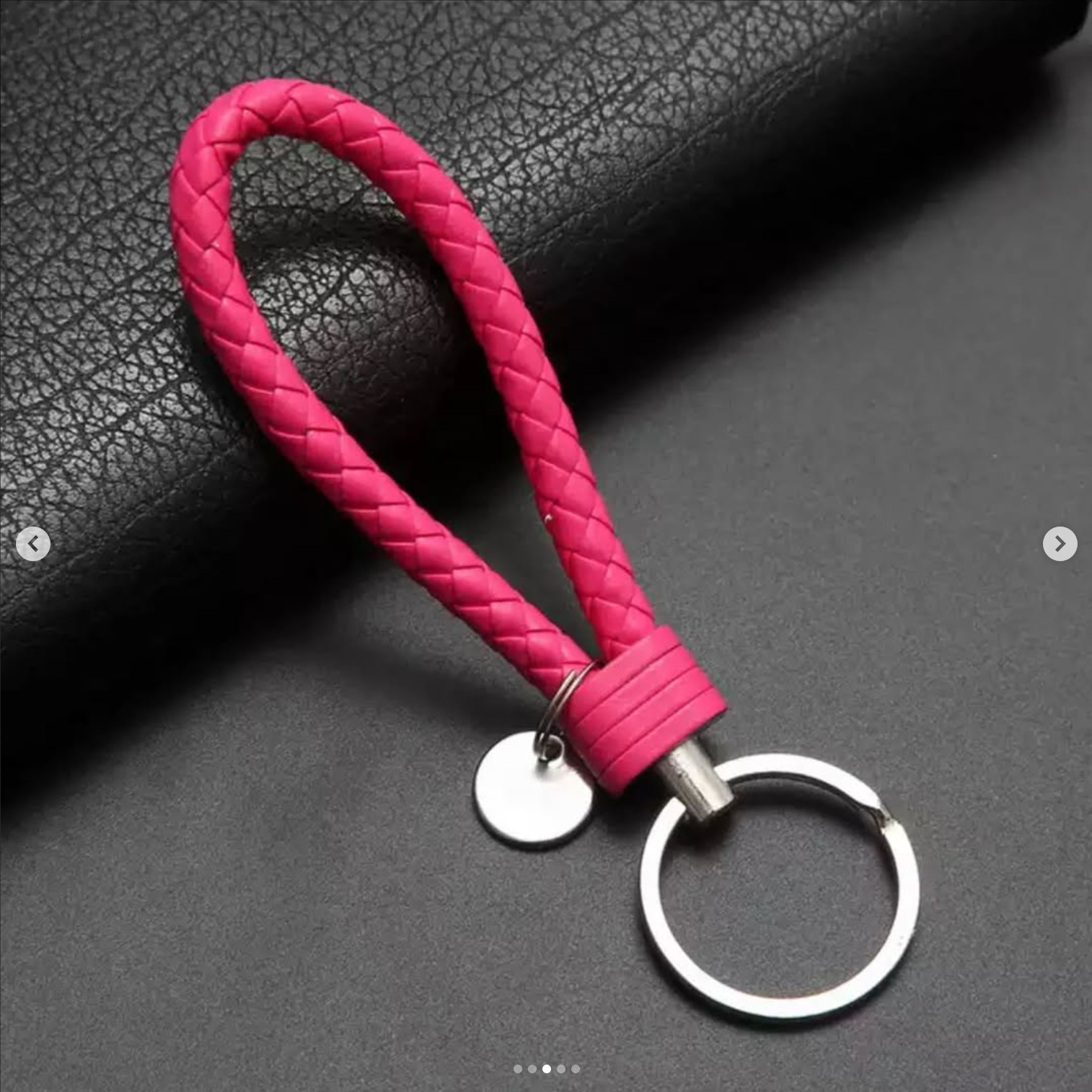 Keychain available colors: blue, black, red, pink, red and black