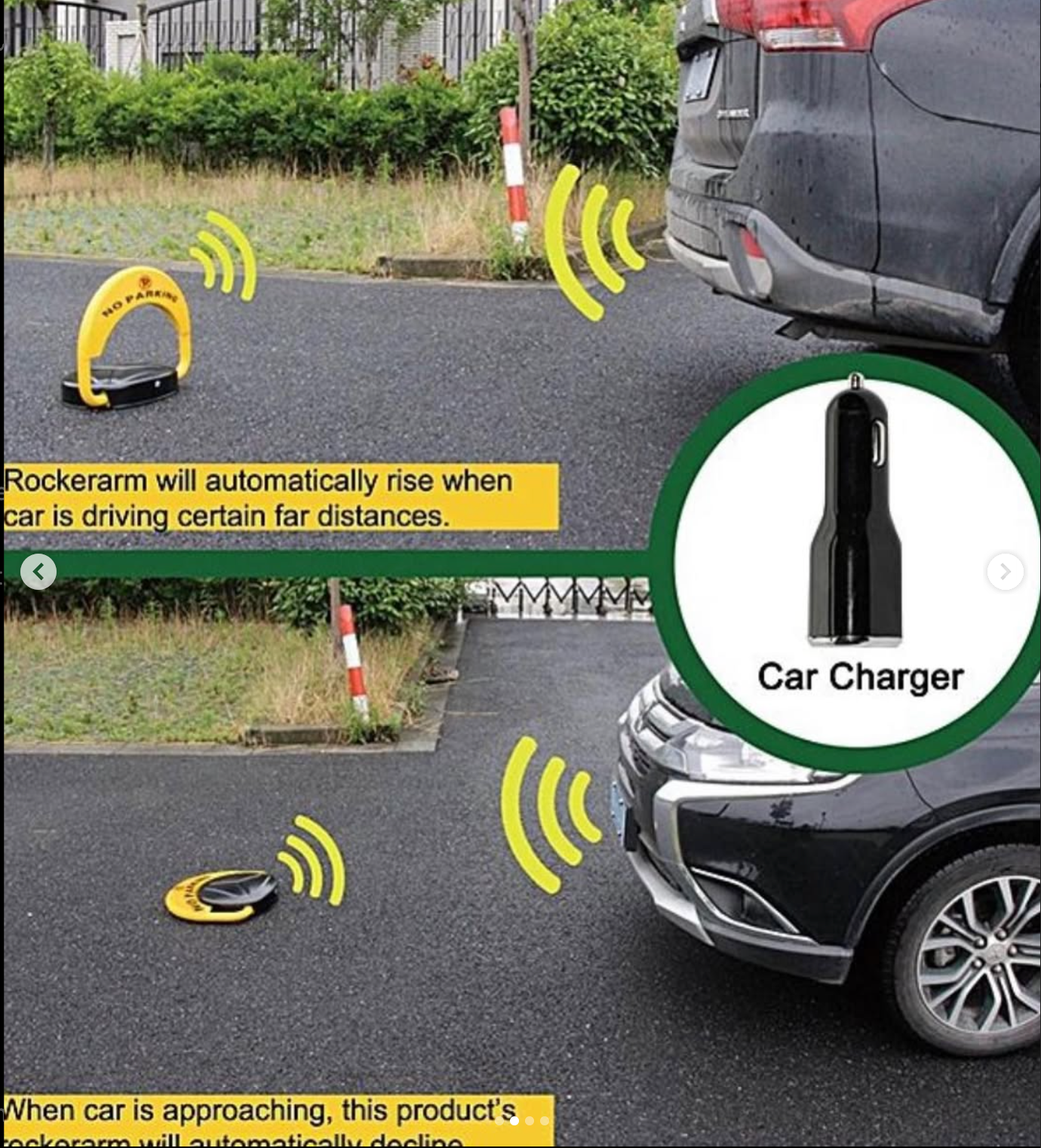 Parking barrier to reserve your garage space, or secure your access